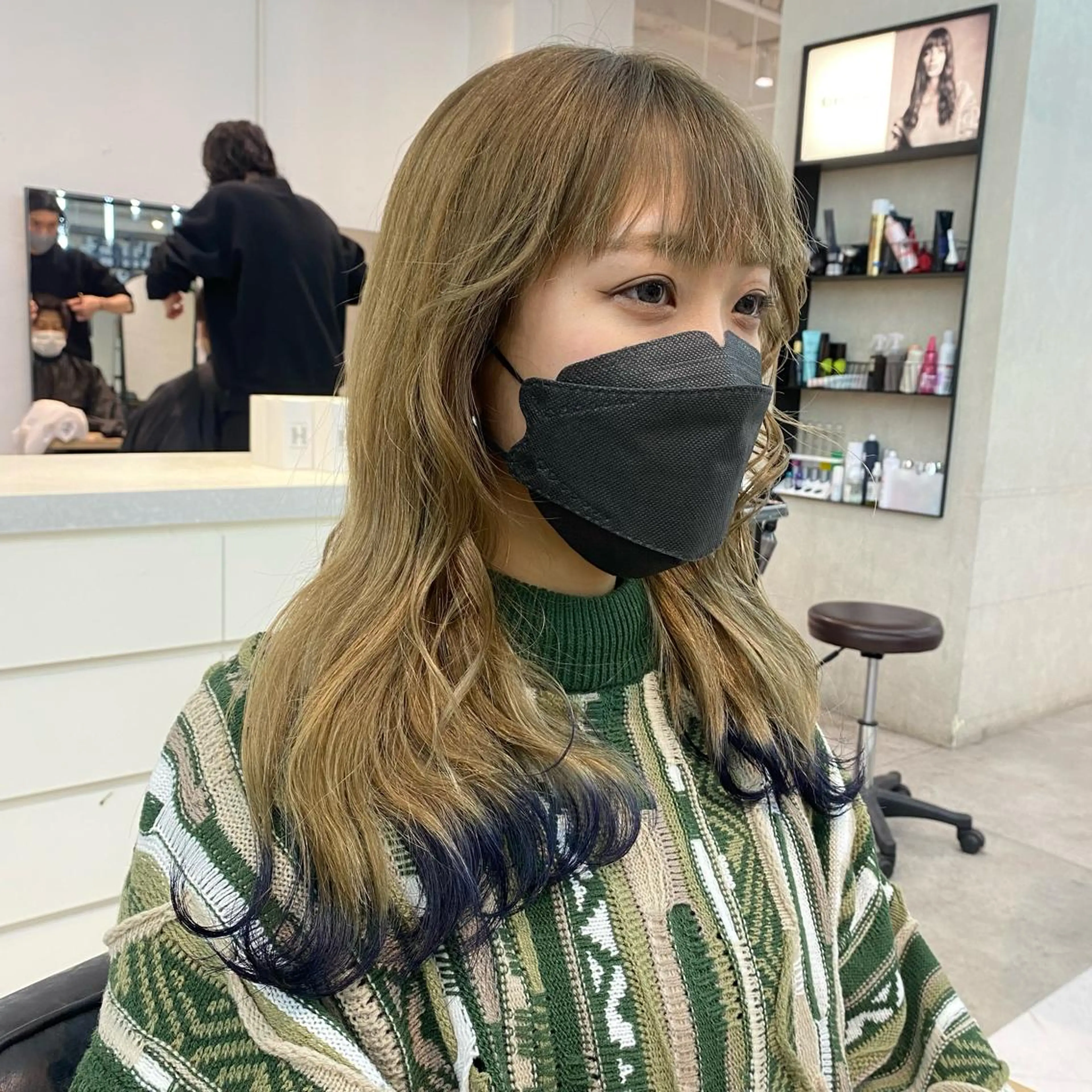 カラー 酸性ストレート・ メンズ 三原 楊子のヘアスタイル