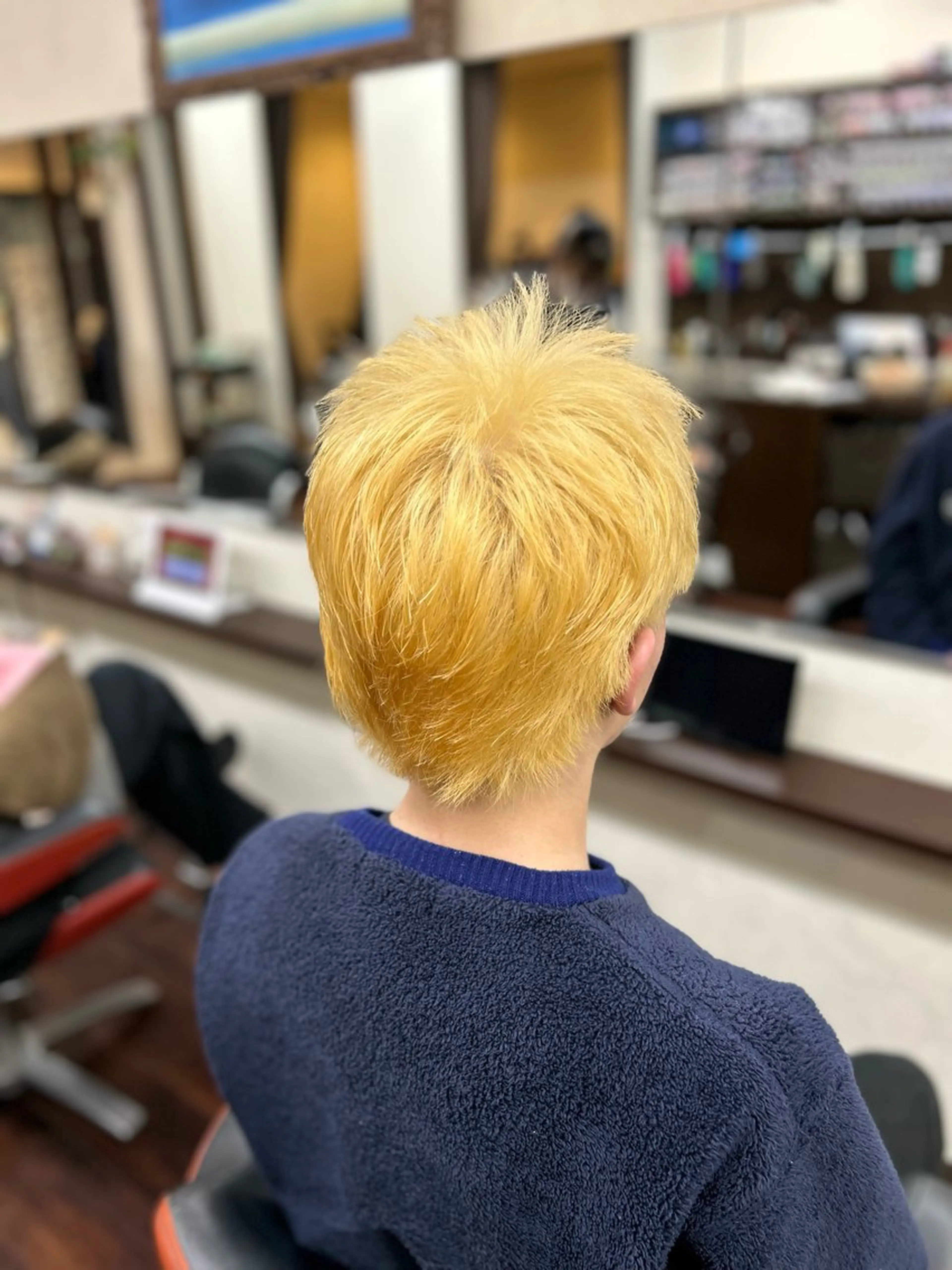 ショート メンズ ヘアカラー 篠田 蒼のヘアスタイル