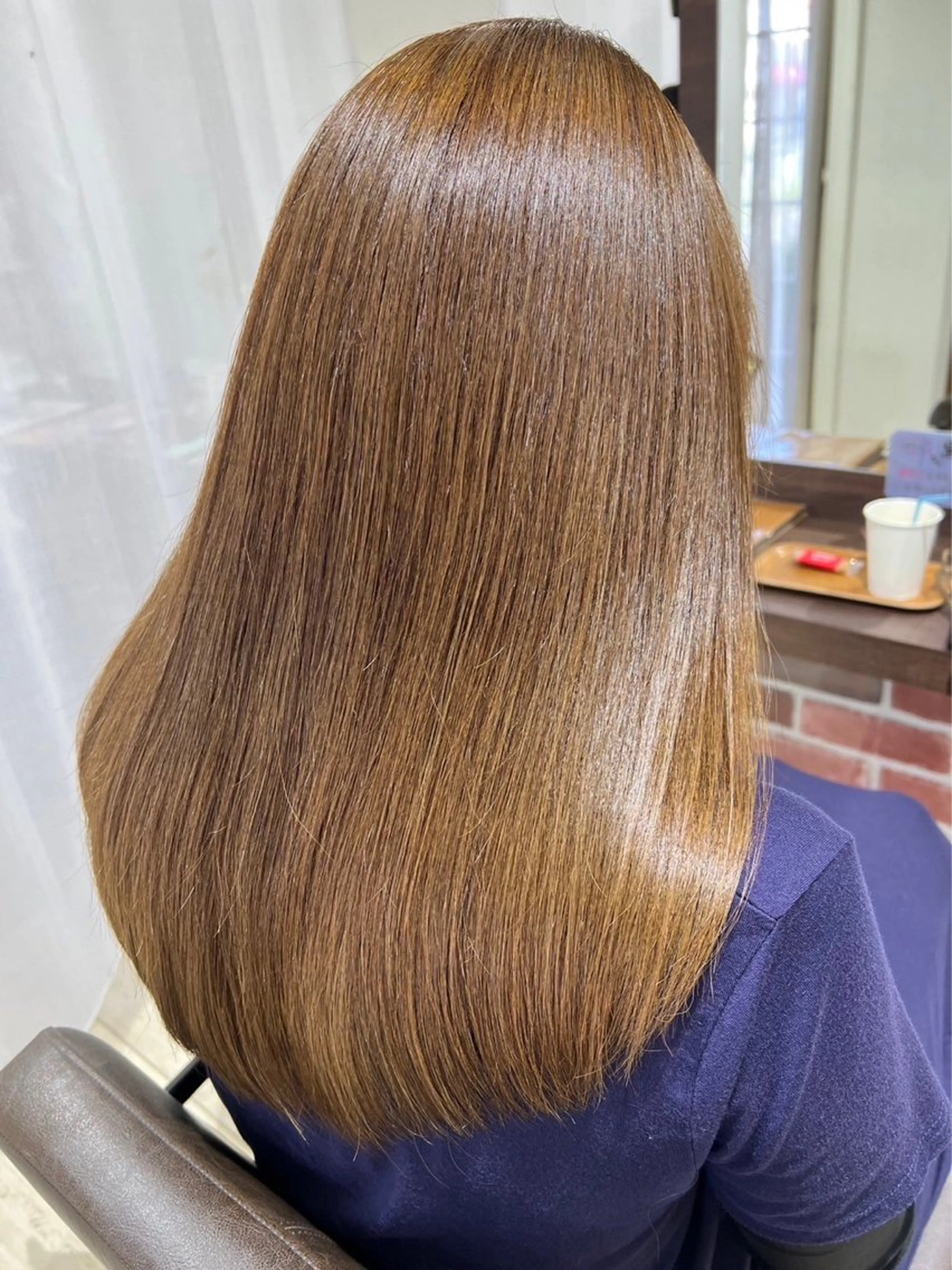 ロング カラー 鈴木 結のヘアスタイル