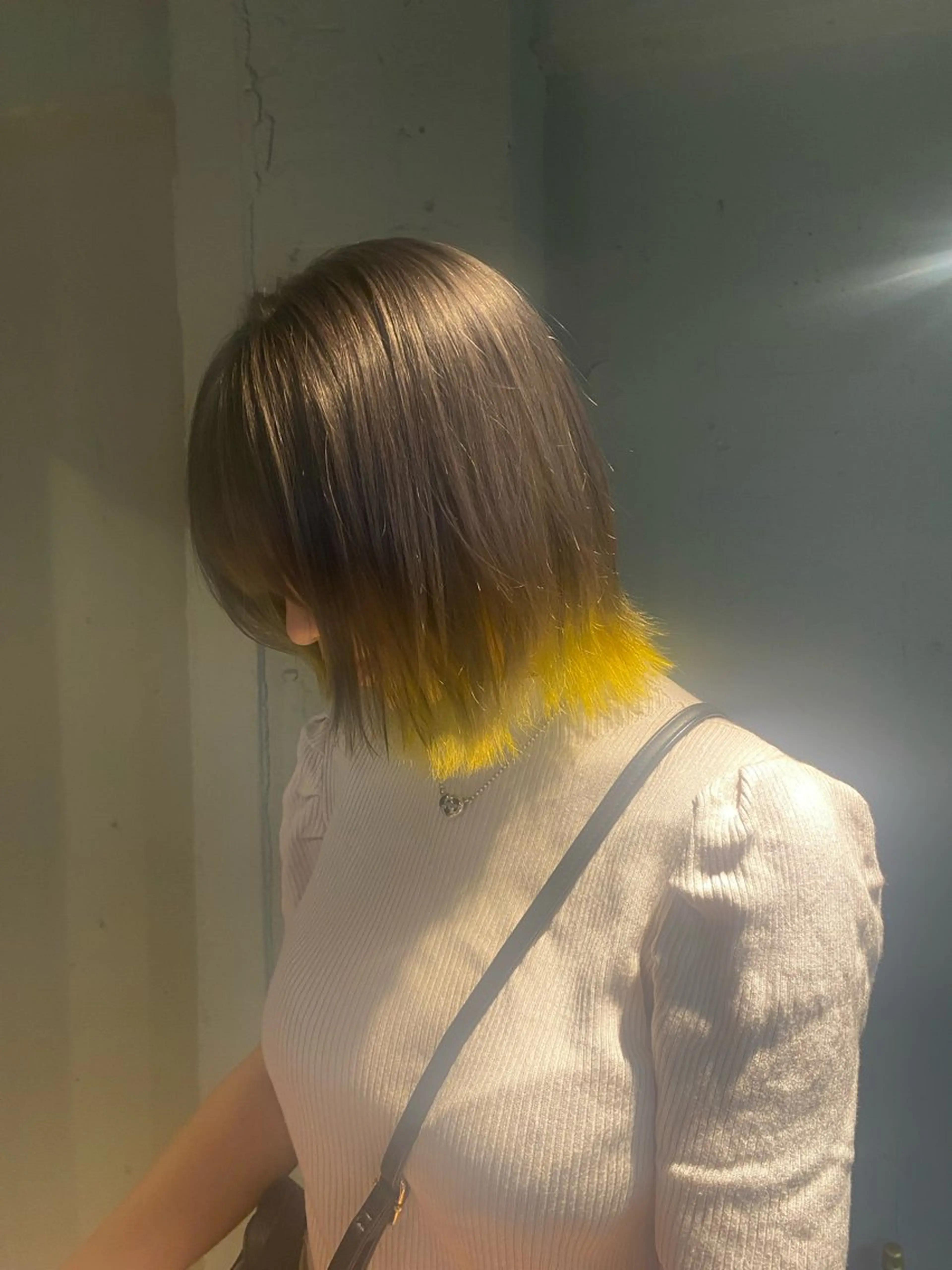 セミロング カラー ヘアカラー トリートメント 艶髪/髪質改善/ MONSO山本のヘアスタイル