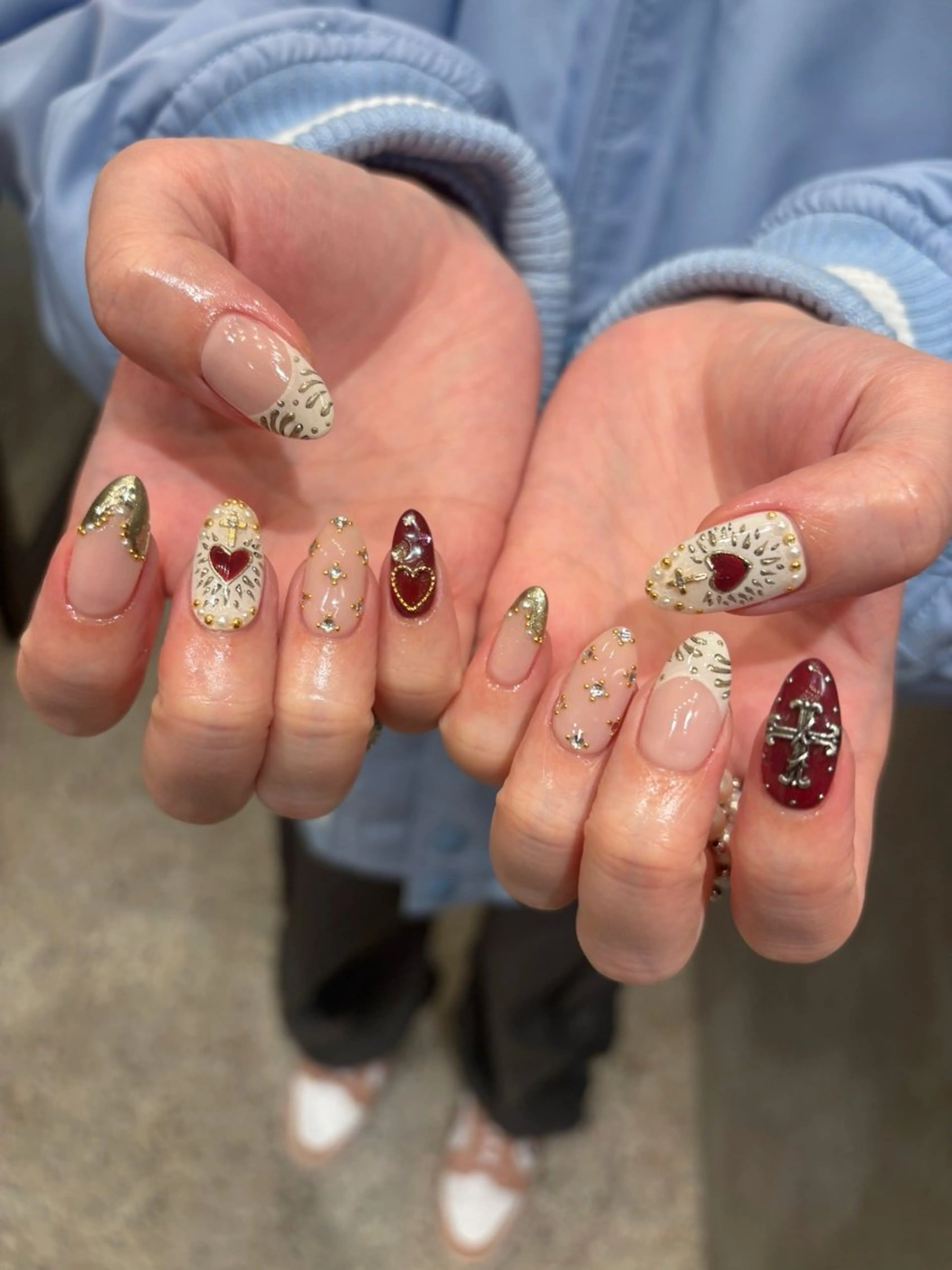 ネイル ハンドネイル She nail studio 原宿所属・パラジェル有/ スカルプ/mahoのネイルデザイン