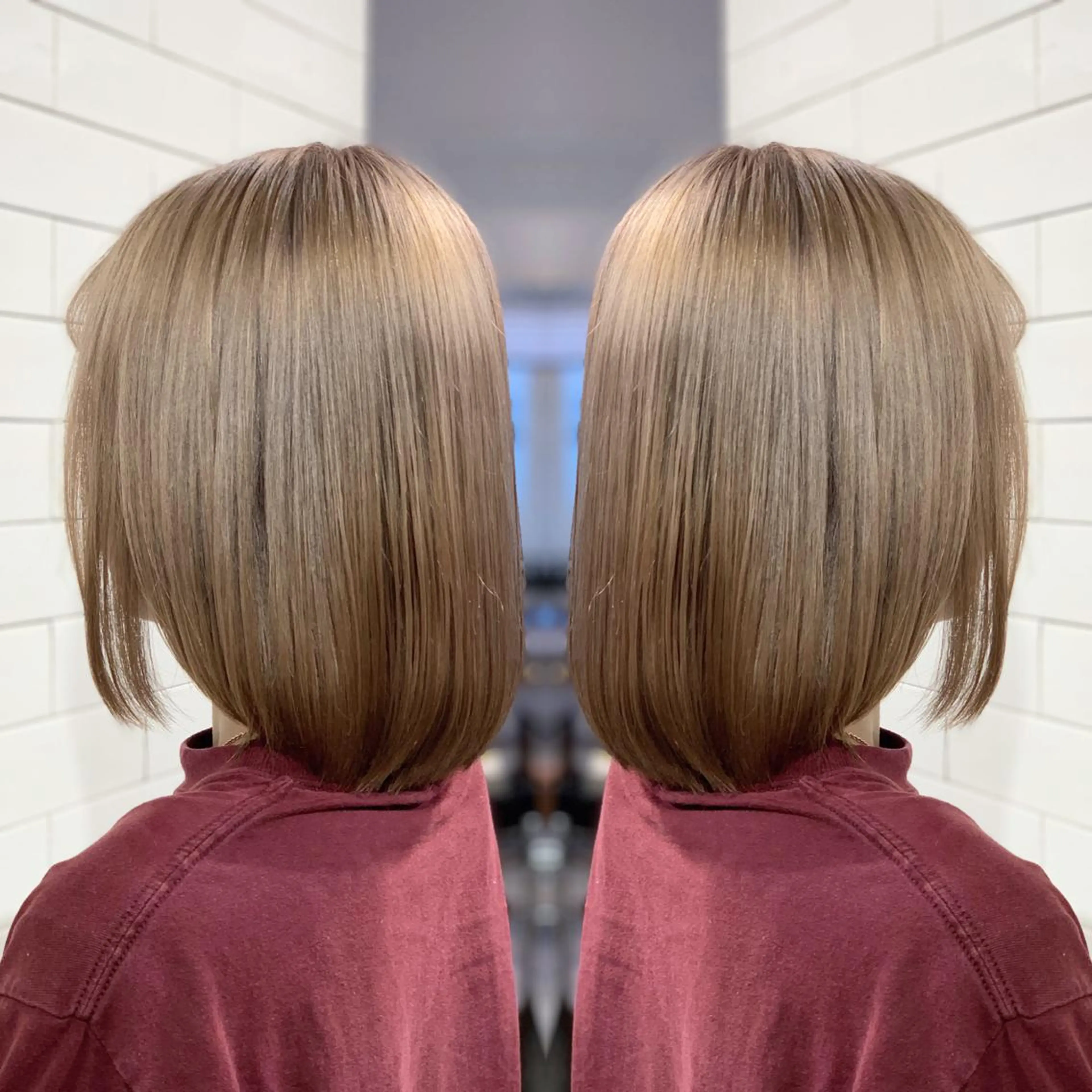 ショート カラー ヘアアレンジ カット ヘアカラー トリートメント 髪質改善×ハイトーン 中田啄也のヘアスタイル