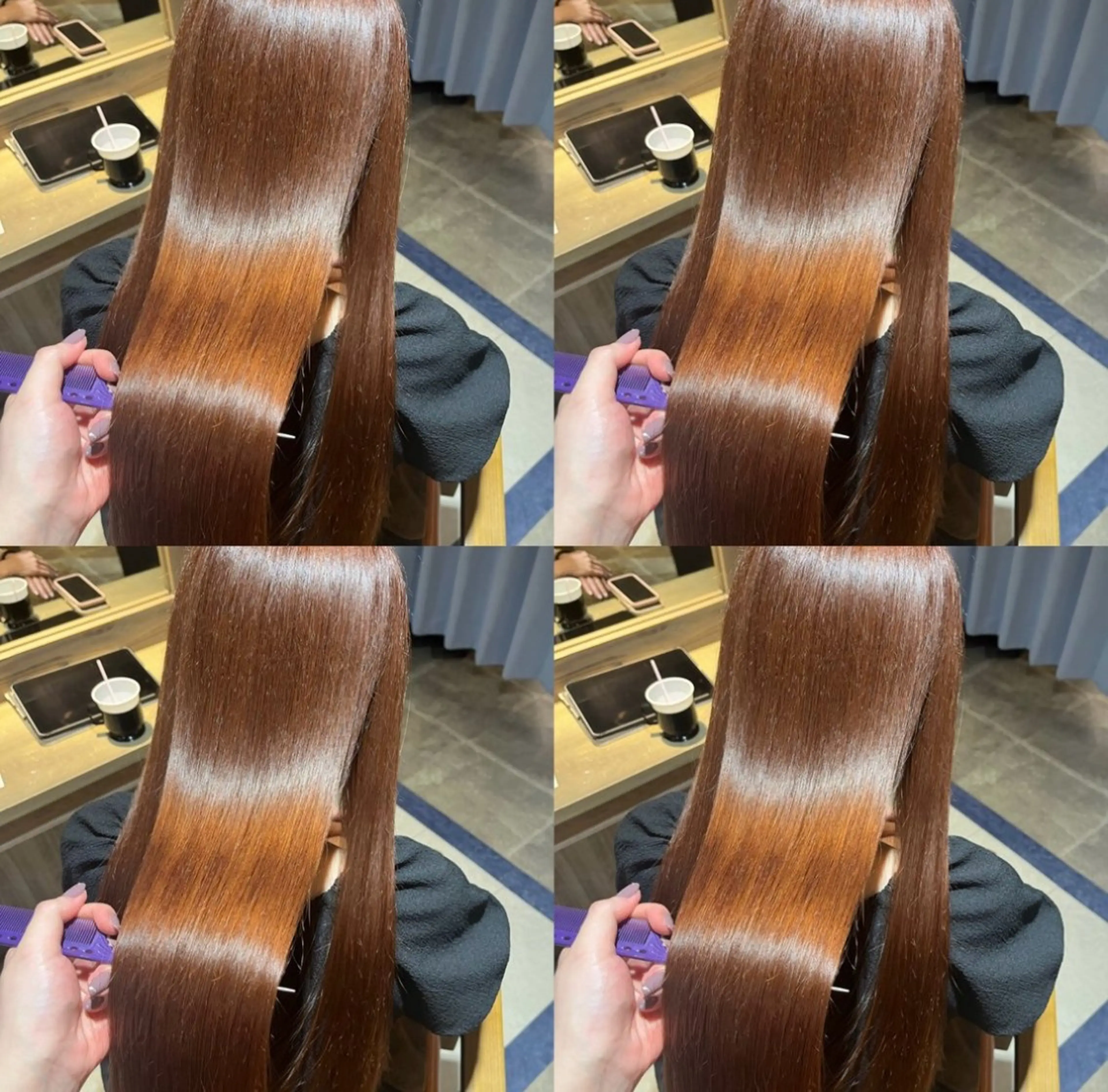 ロング カラー カット ヘアカラー トリートメント 髪質改善 /美髪矯正🫧ゆたかのヘアスタイル