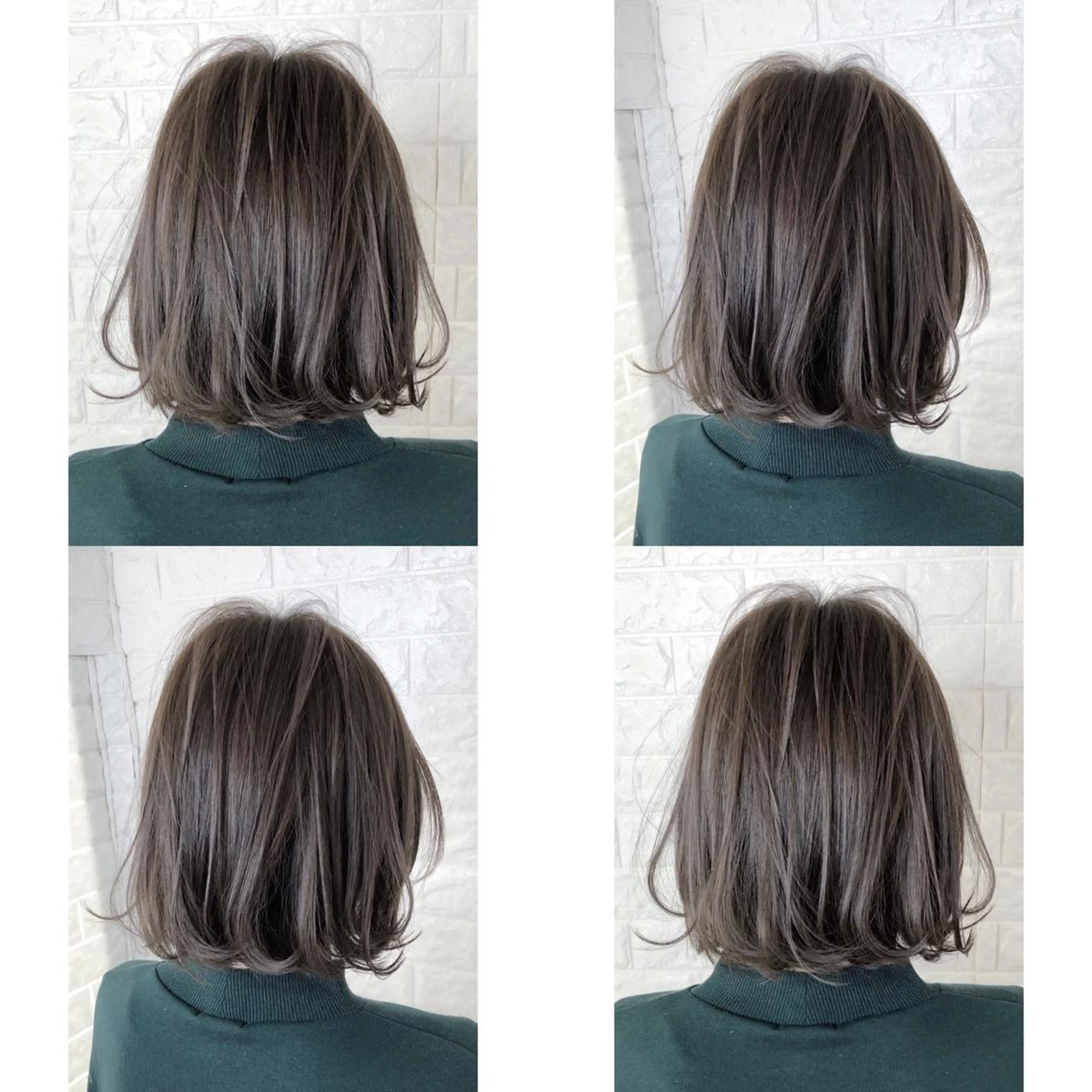 ショート カラー アッシュ ブリーチ 透明感カラー イルミナカラー ブリーチなしカラー KIZU 髪質改善 オカルト怪談のヘアスタイル