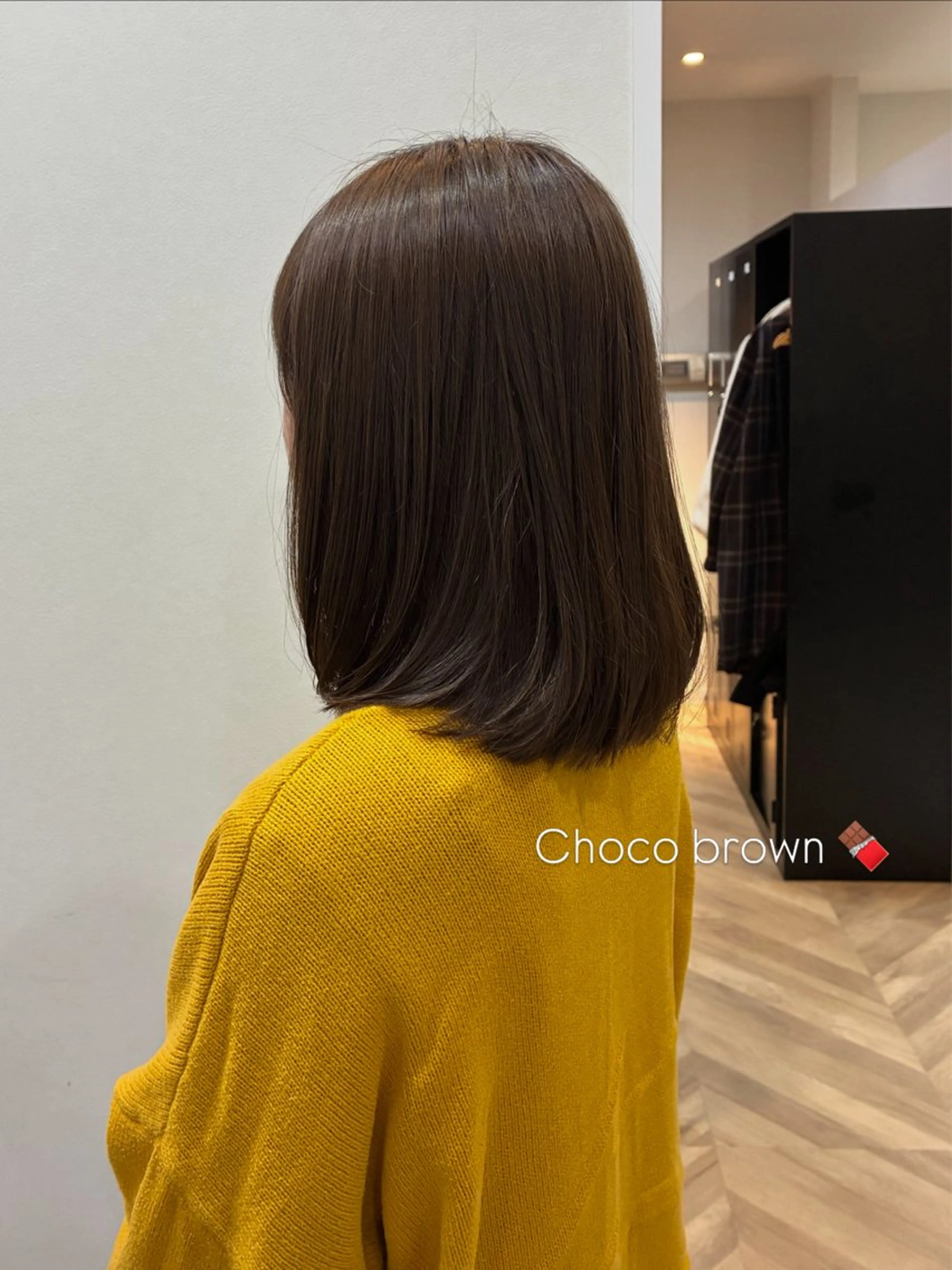 ミディアム ヘアカラー トリートメント 柴田真衣 /ナチュラル/半個室のヘアスタイル