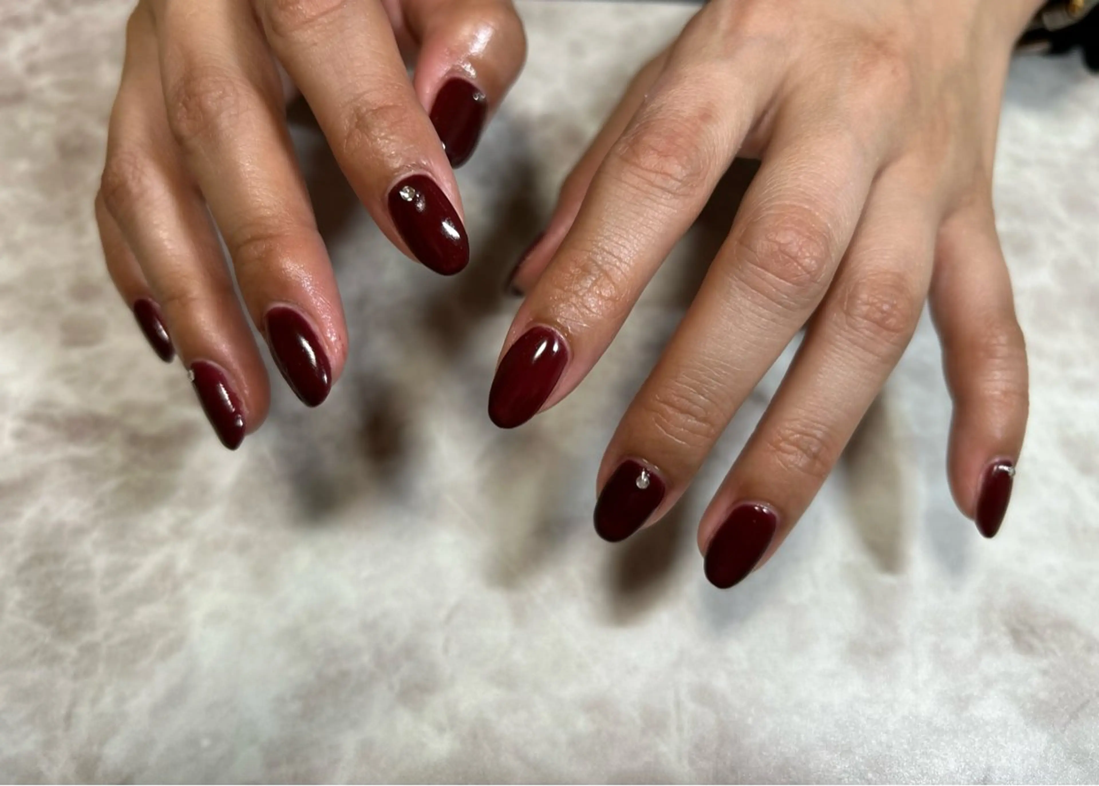 ネイル ボルドー N MAIのネイルデザイン