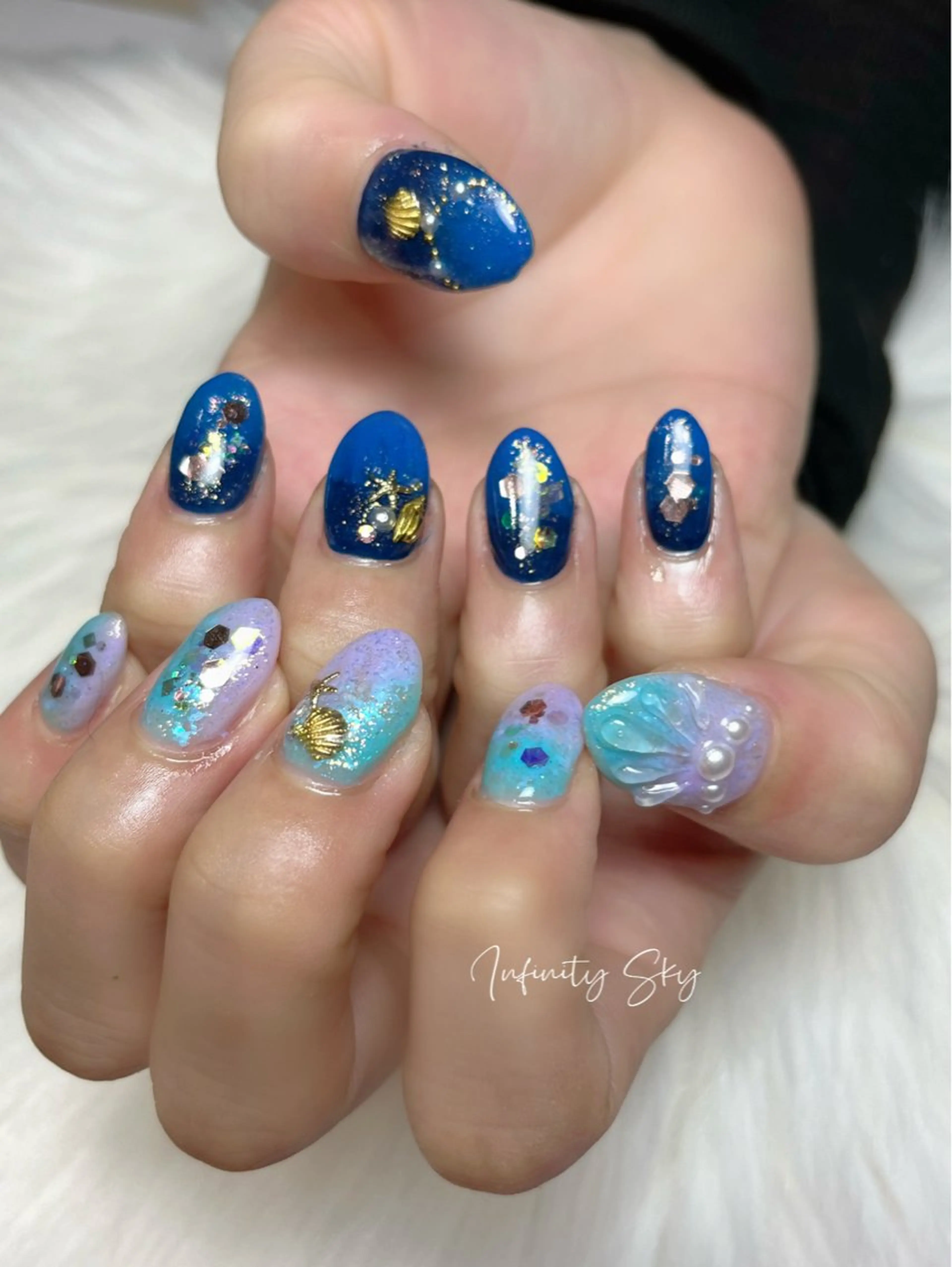 ネイル infinity skyのネイルデザイン