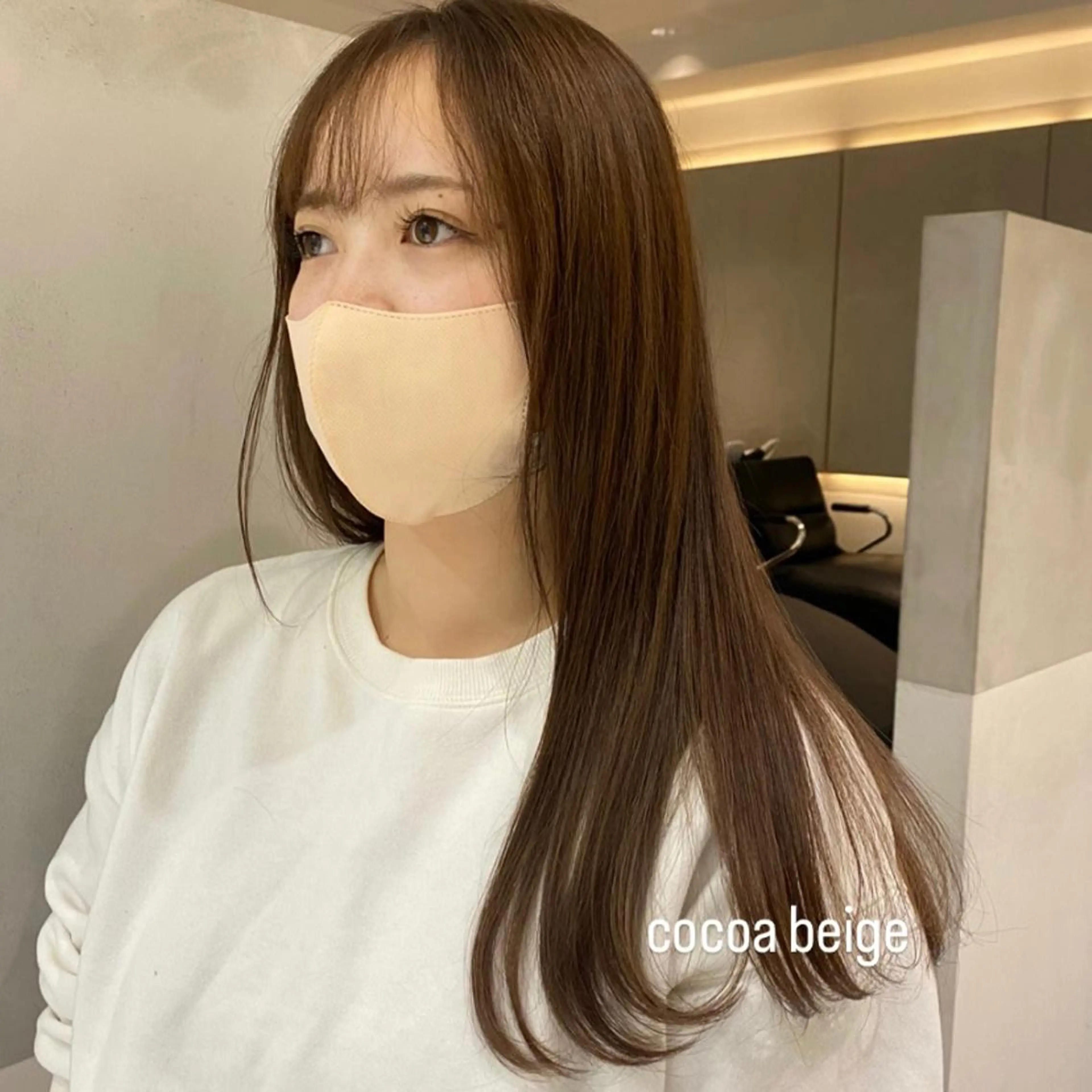 セミロング 艶感/ナチュラル 🌿マアヤのヘアスタイル