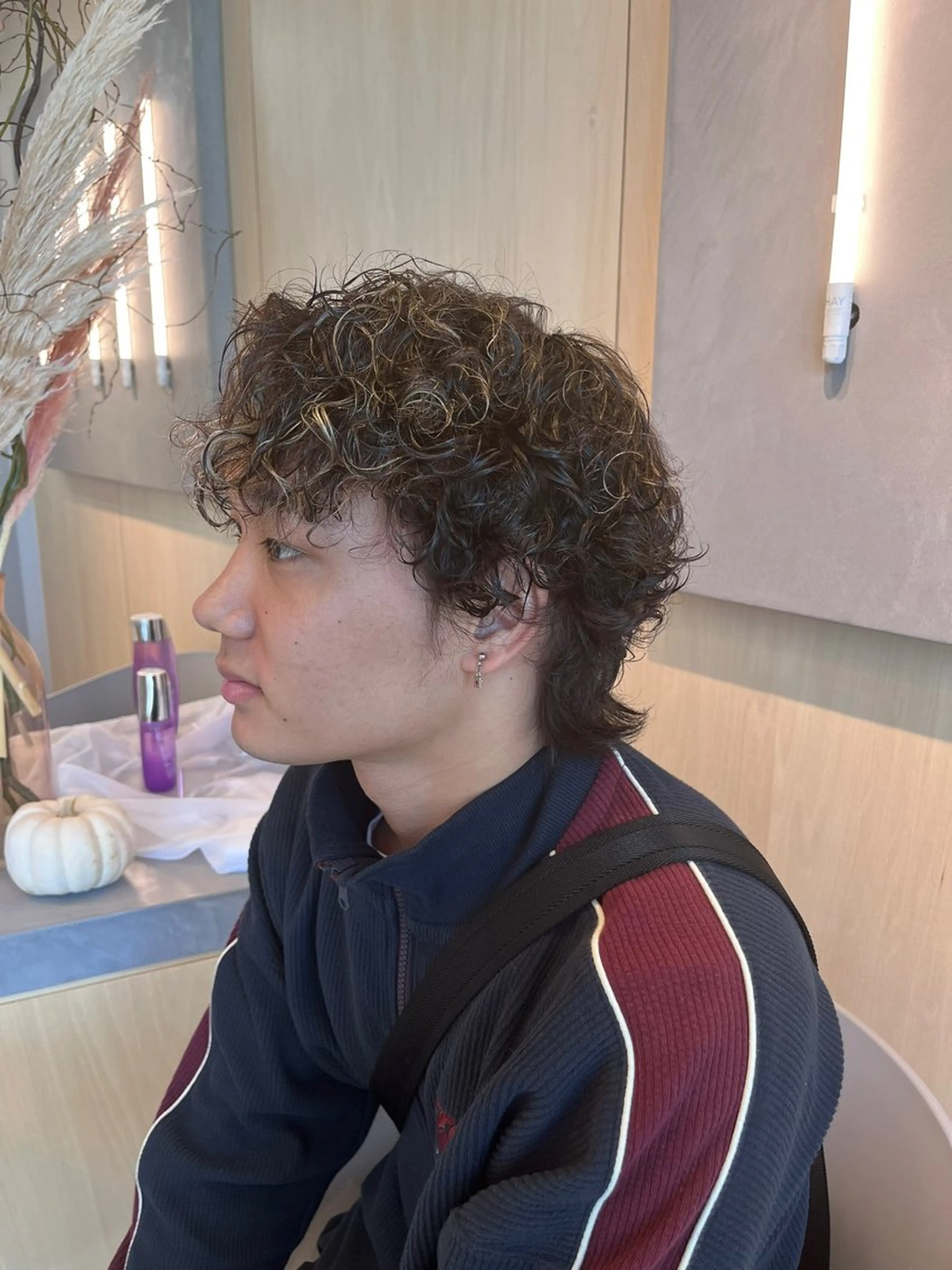 メンズ メンズパーマ カット パーマ 恒松 大毅のヘアスタイル