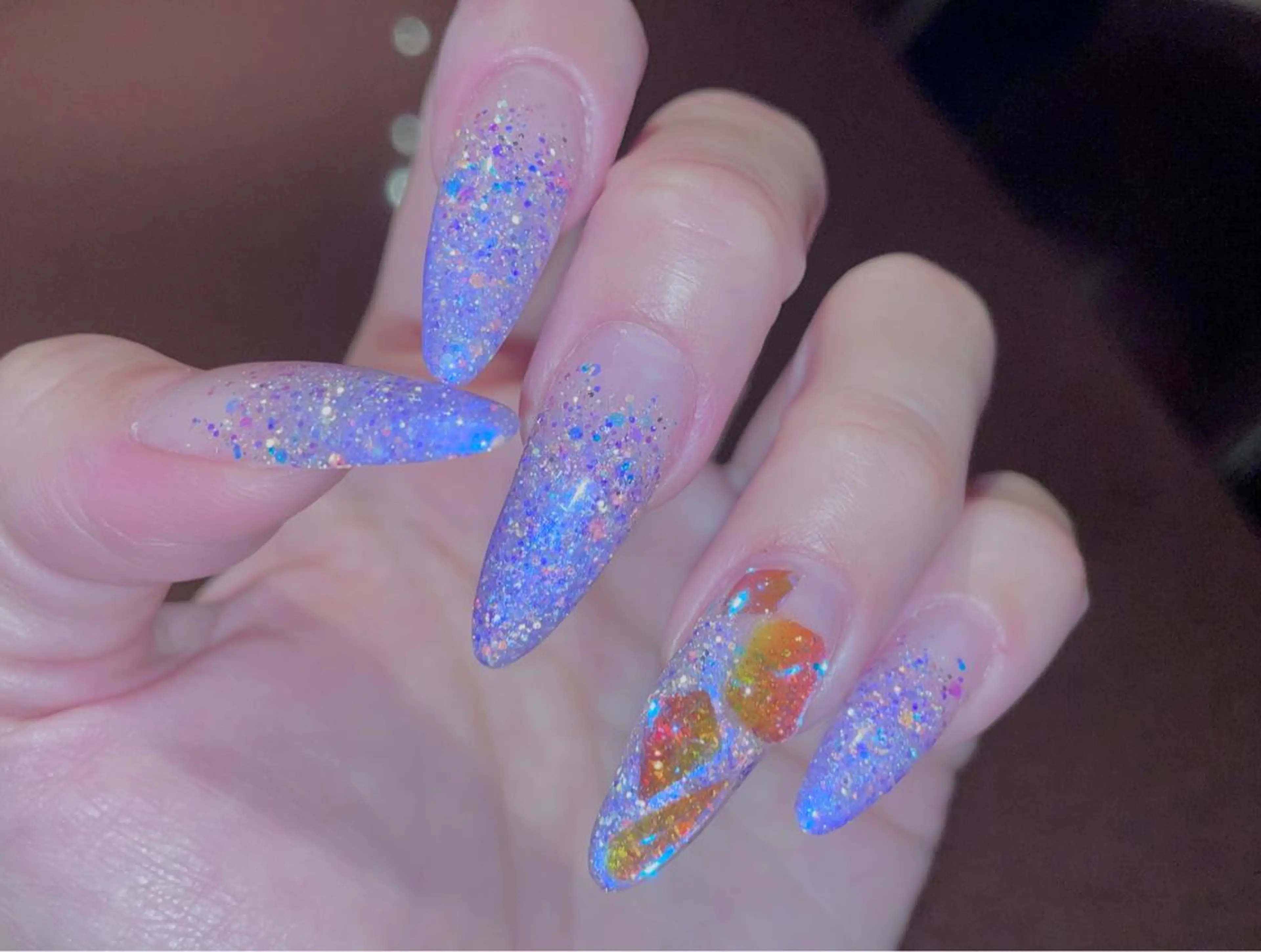 ネイル ストーンネイル Spiky とうげ ふうかのネイルデザイン