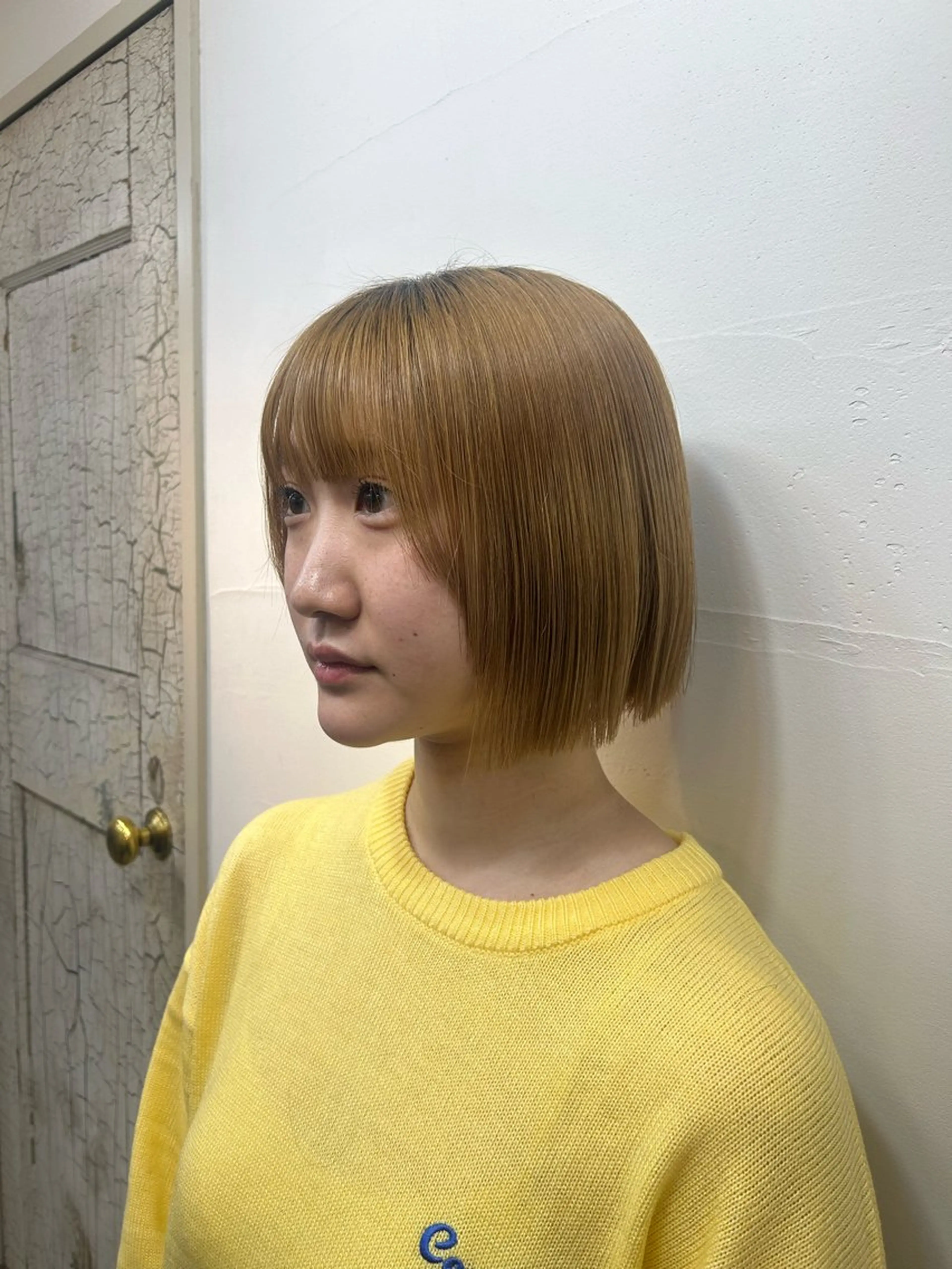 ミディアム ボブ 顔周りカット 小顔カット 🌱メンズカット募集 中🌱ナノコのヘアスタイル