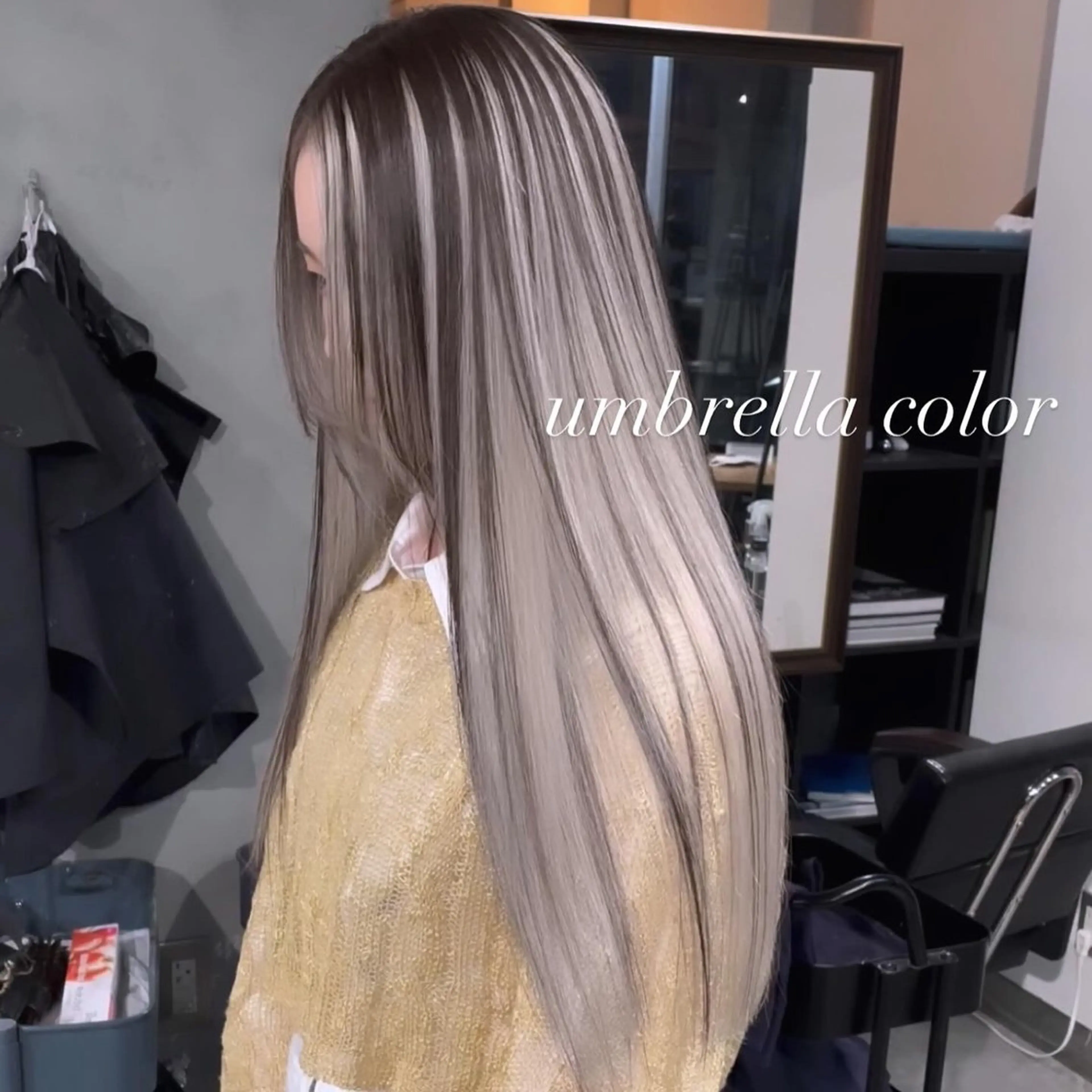 ロング カラー カット ヘアカラー トリートメント ヘアセット 💜ハイトーン💛 マジカルかいちゃんのヘアスタイル