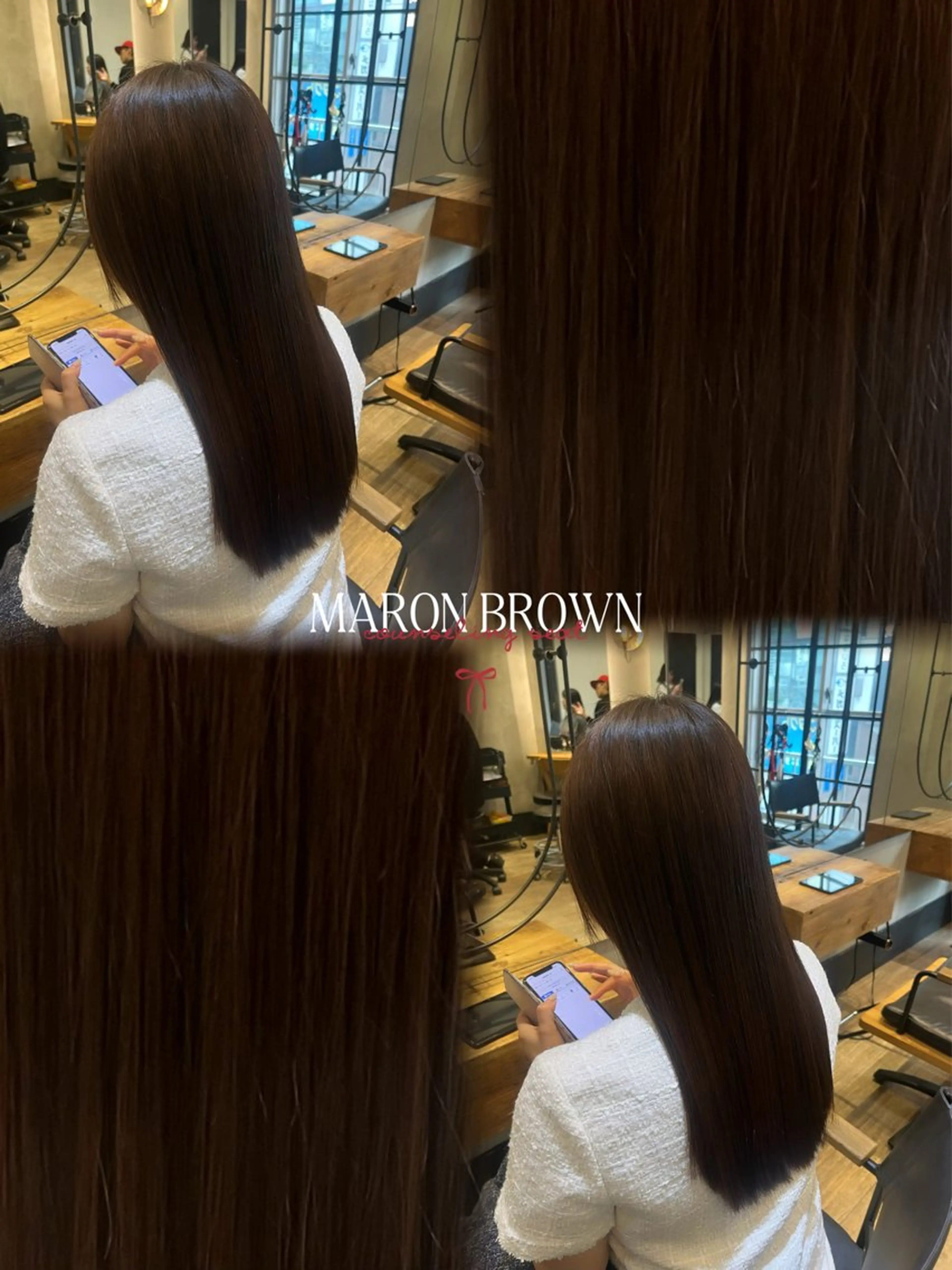 ロング カラー ブラウンカラー マロンブラウン カット ヘアカラー トリートメント ヘッドスパ ヘアセット 新宿/透明感カラー ×艶髪TR/SAYAのヘアスタイル