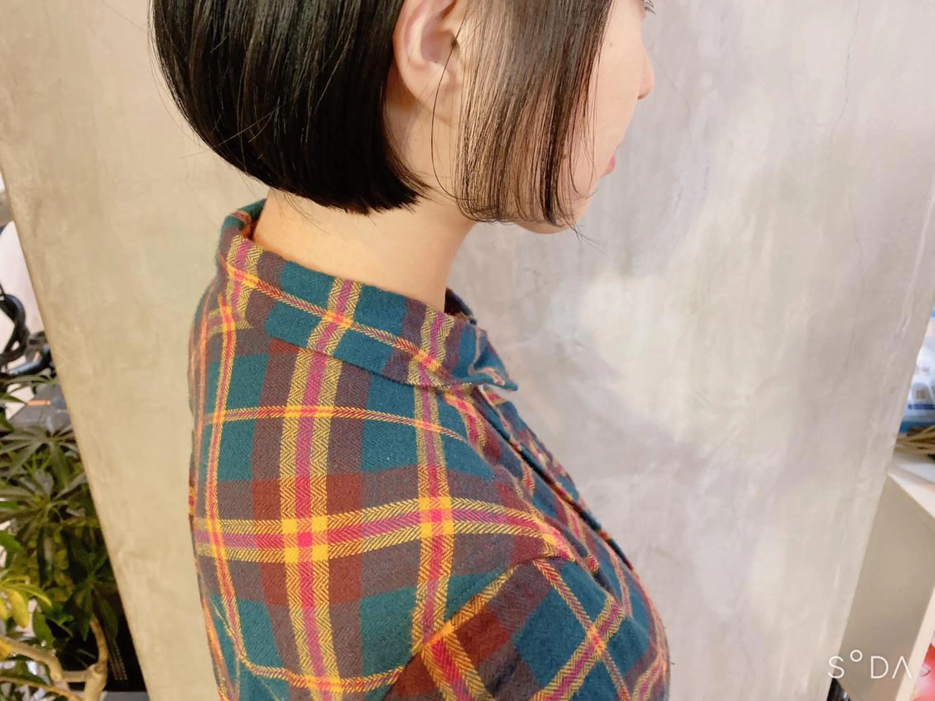 ショート カラー ヘアアレンジ 切りっぱなしボブ ボブ stylist/蛯谷 珠里のヘアスタイル