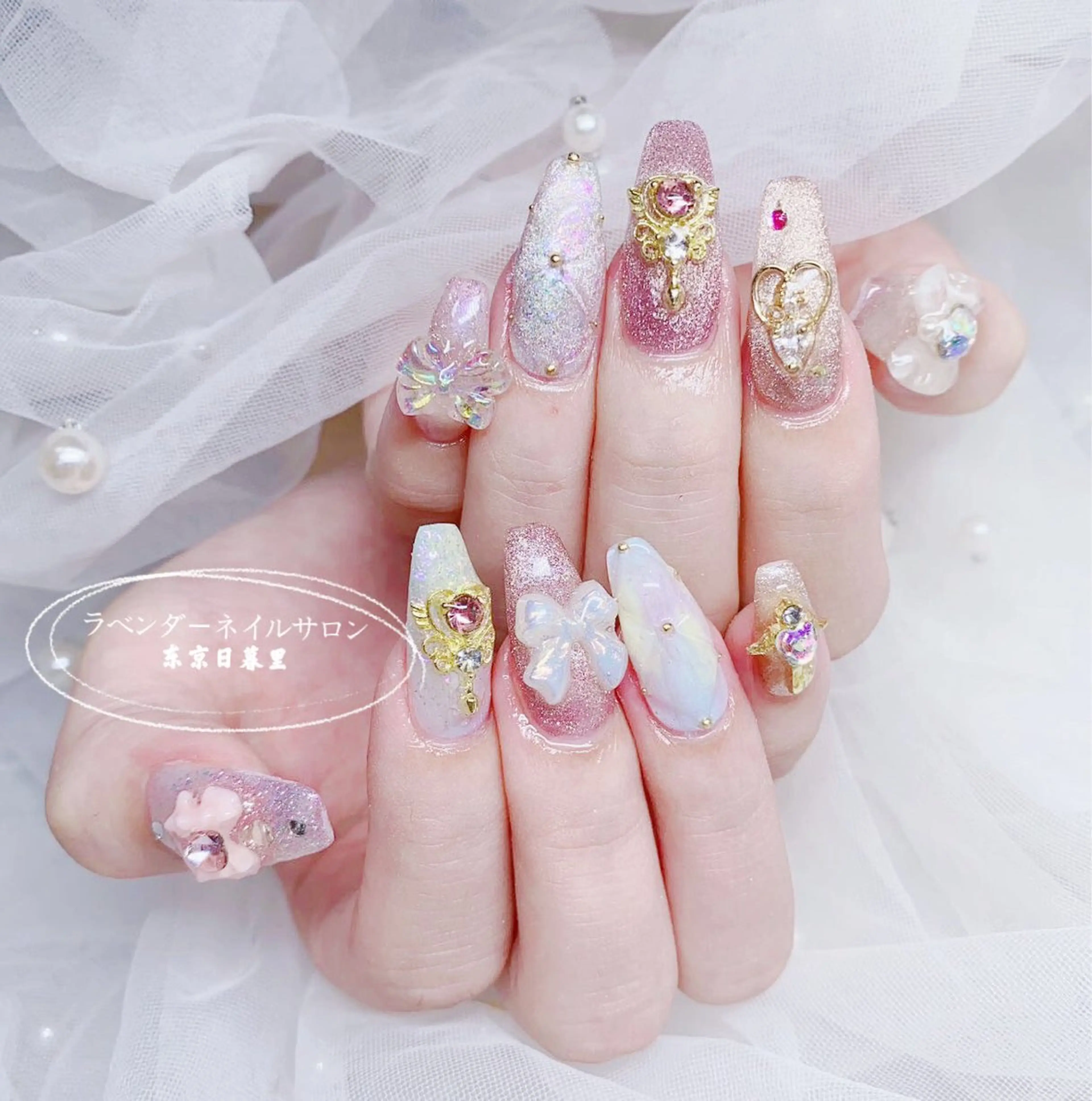ネイル ラベンダー💖日暮里 ルル💖ネイルのネイルデザイン
