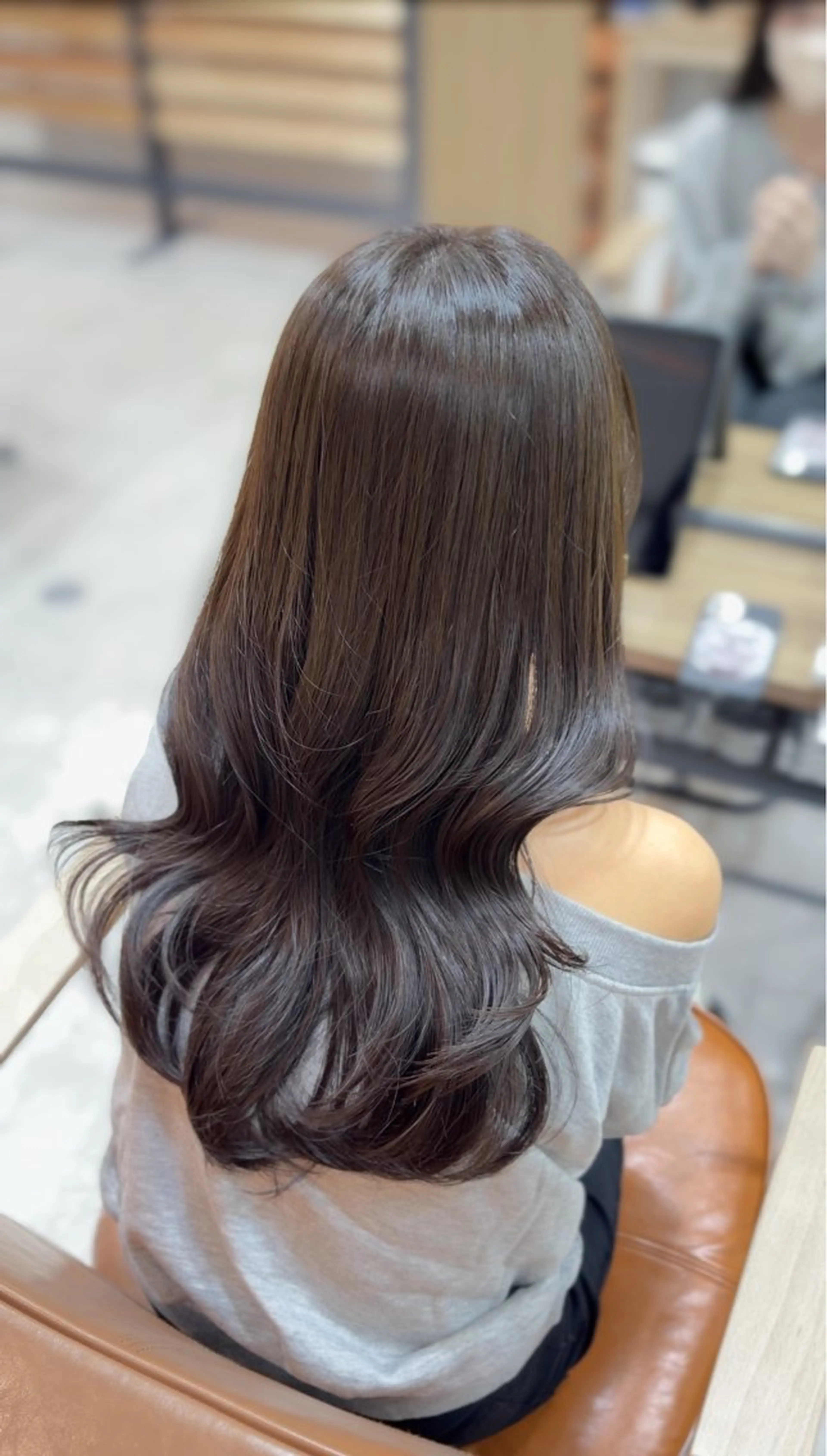 ロング カラー カット ヘアカラー トリートメント honoka/レイヤ ー/艶感カラー/韓国のヘアスタイル