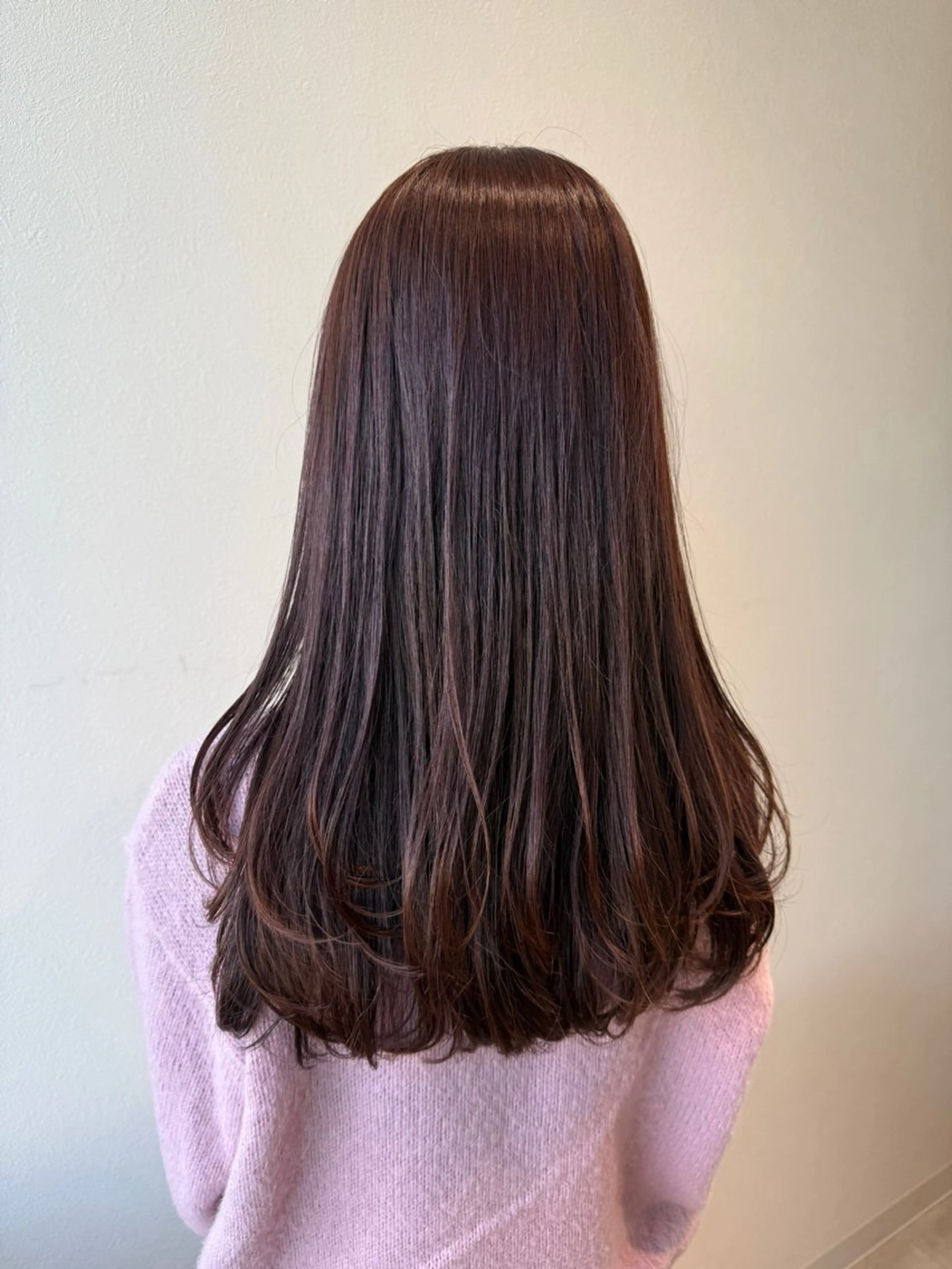 ロング カラー カット ヘアカラー トリートメント 木村 架音のヘアスタイル