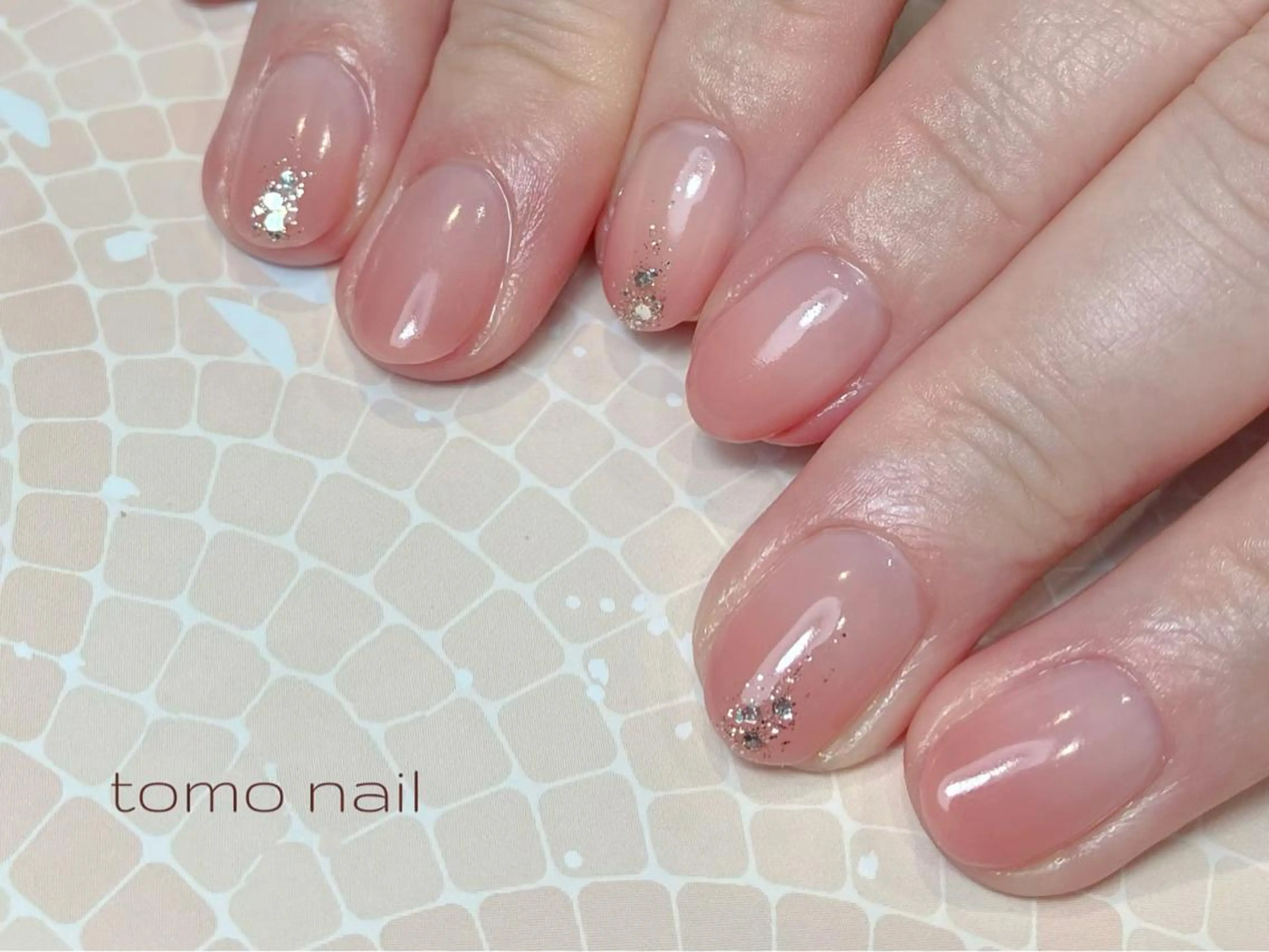 ネイル ラメ(グリッター) ハンドネイル Private nail salon Lune【リュヌ】所属・nail salon tomoのネイルデザイン