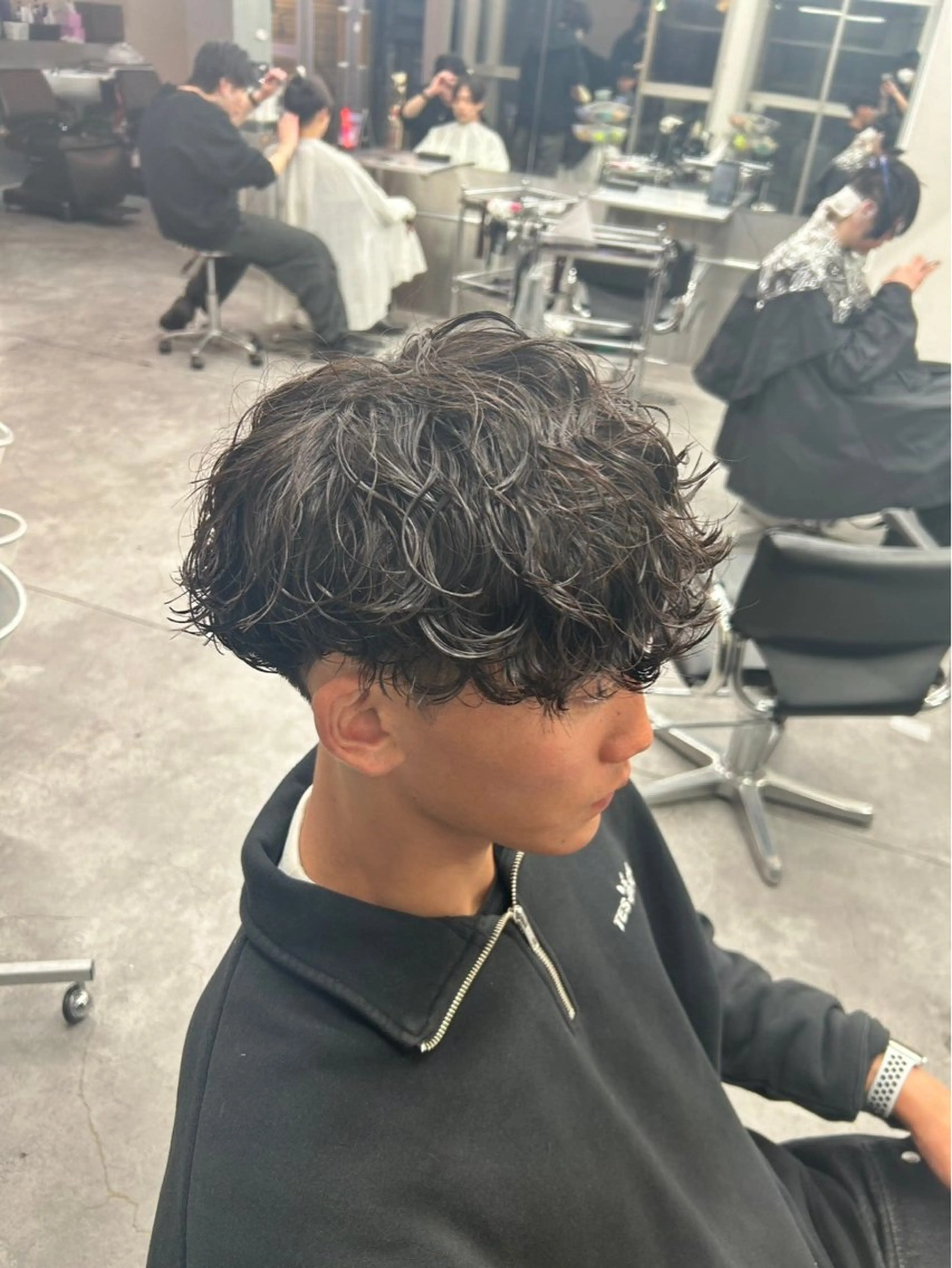 ショート パーマ メンズ カット パーマ ヘアセット お悩み解消✨/ メンズパーマ✨/直樹のヘアスタイル