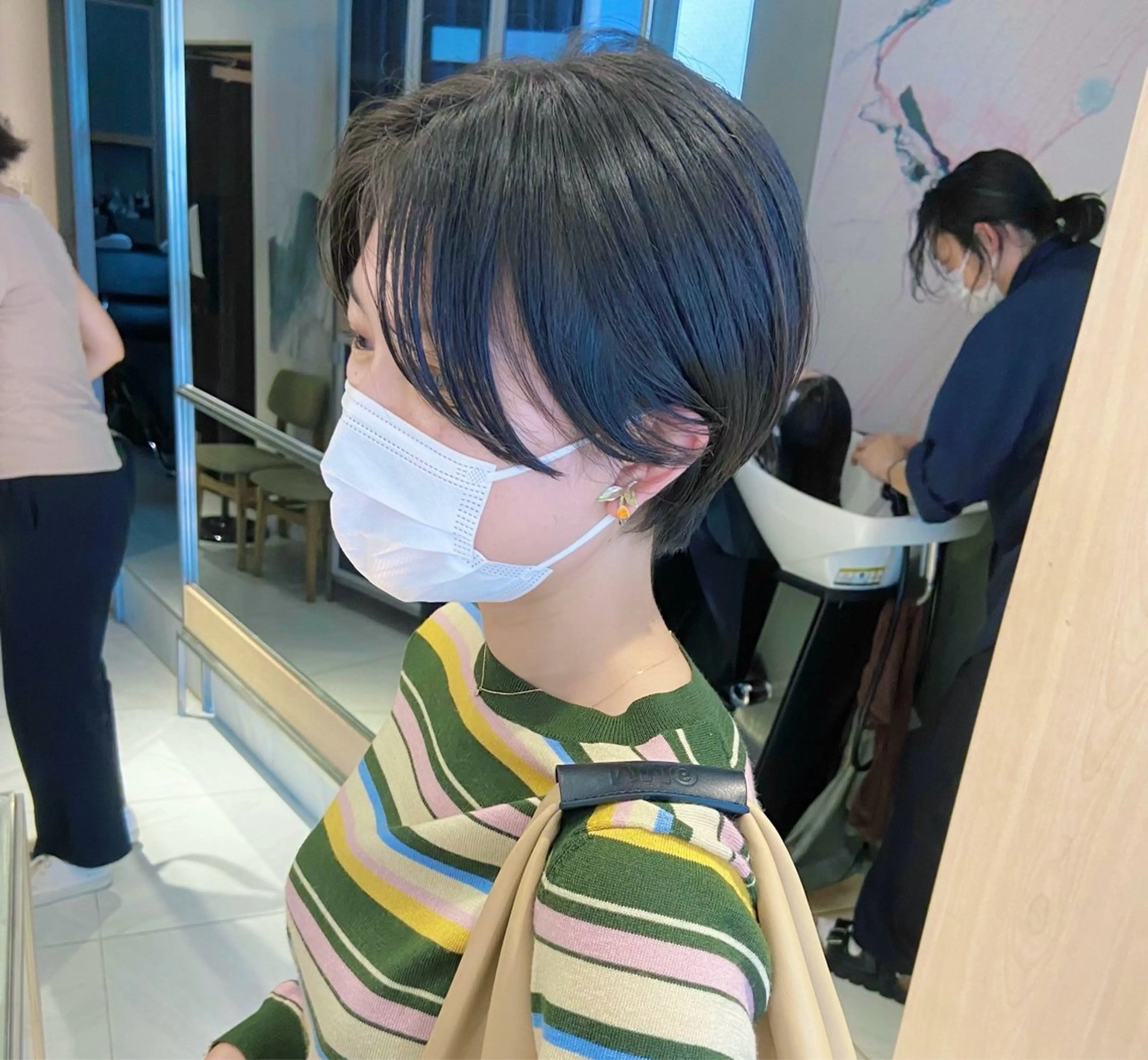 ショート カラー ヘアアレンジ 艶髪/レイヤーカット 🐣misakiのヘアスタイル