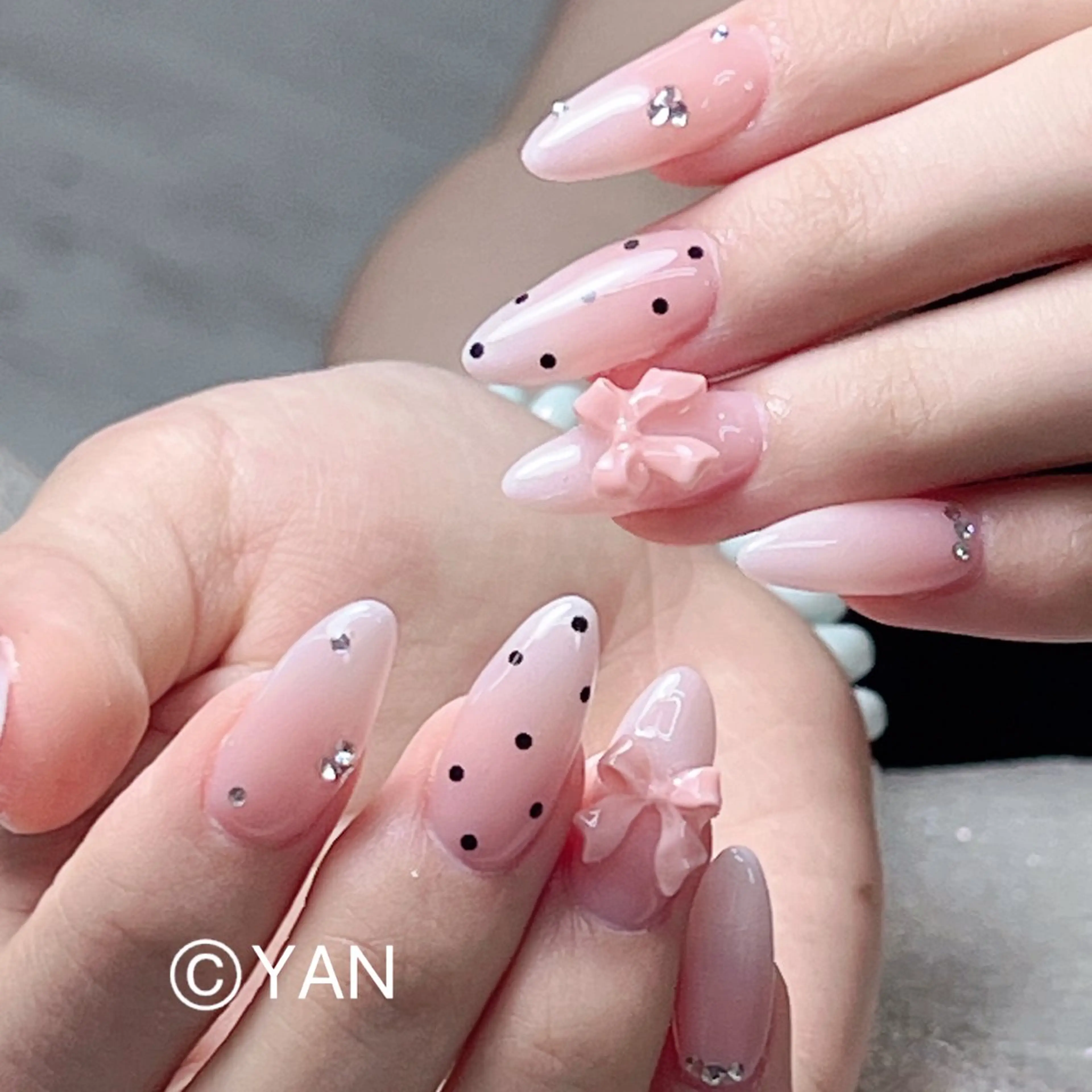 ネイル 長いだし/スカルプ/ パラシェルN.oneのネイルデザイン