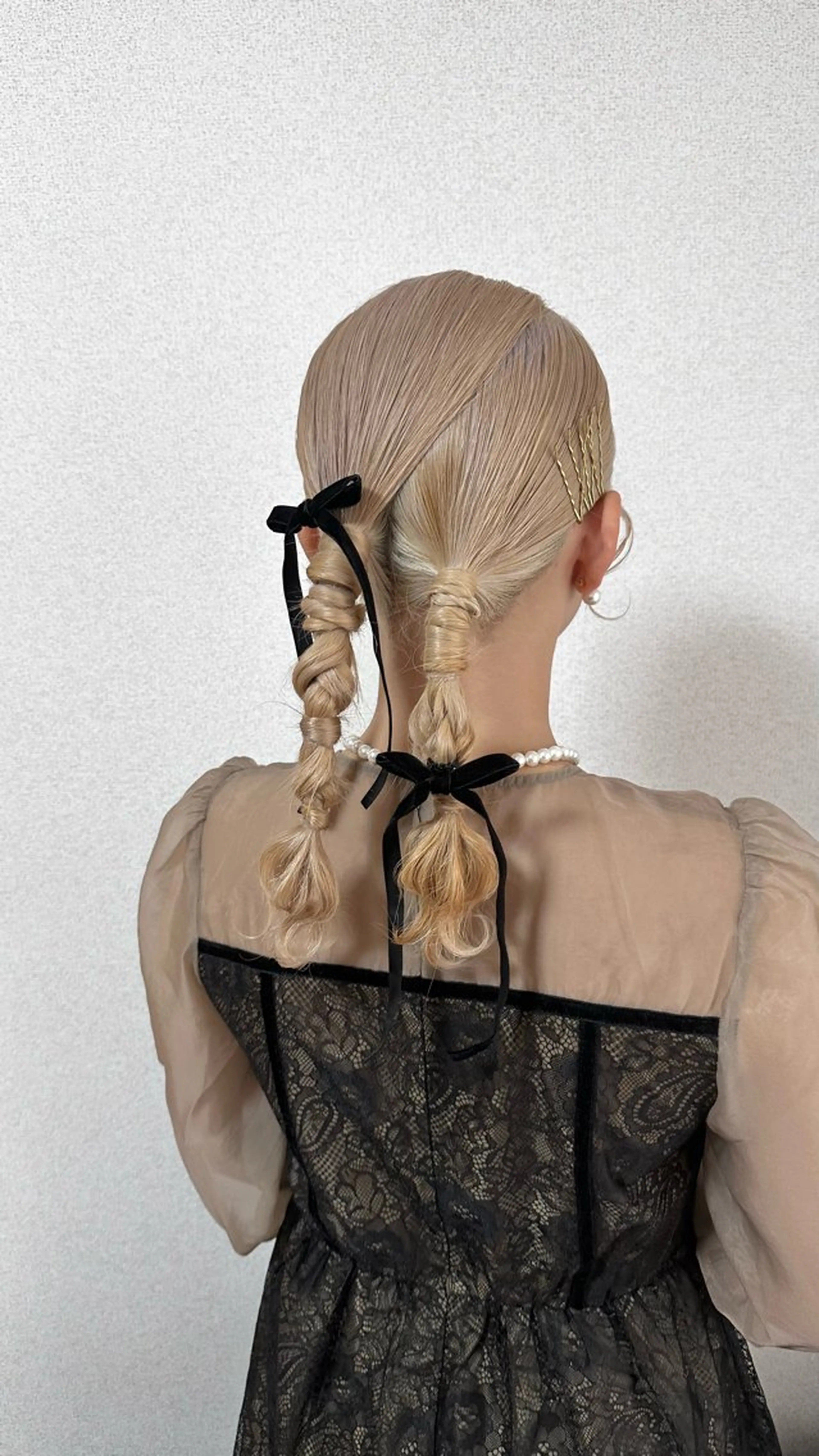 ヘアアレンジ ツインテール hair make applause.所属・小賀 栞奈のヘアスタイル