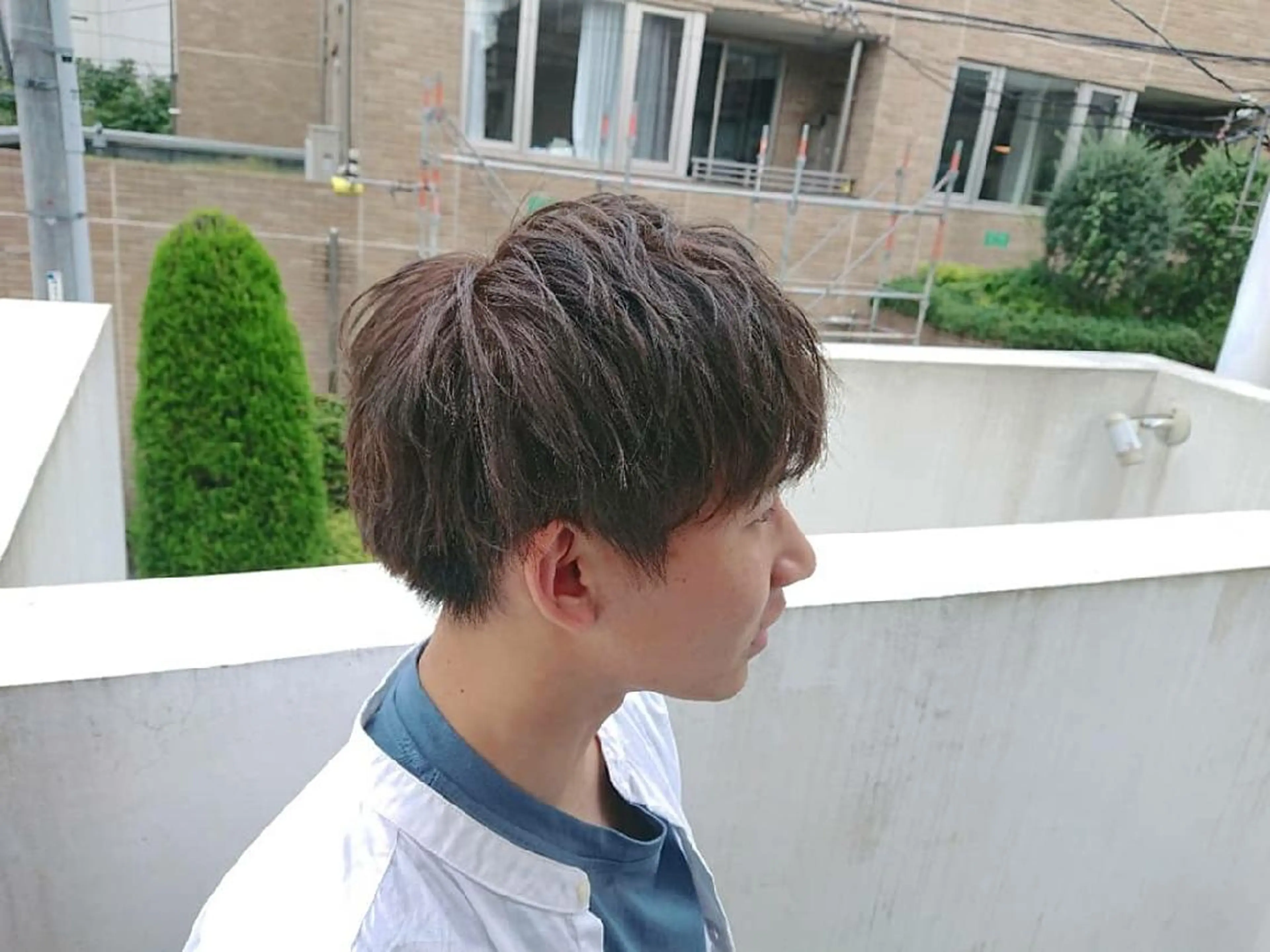 メンズ カラー アッシュ ベージュカラー 栗田 大輝のヘアスタイル