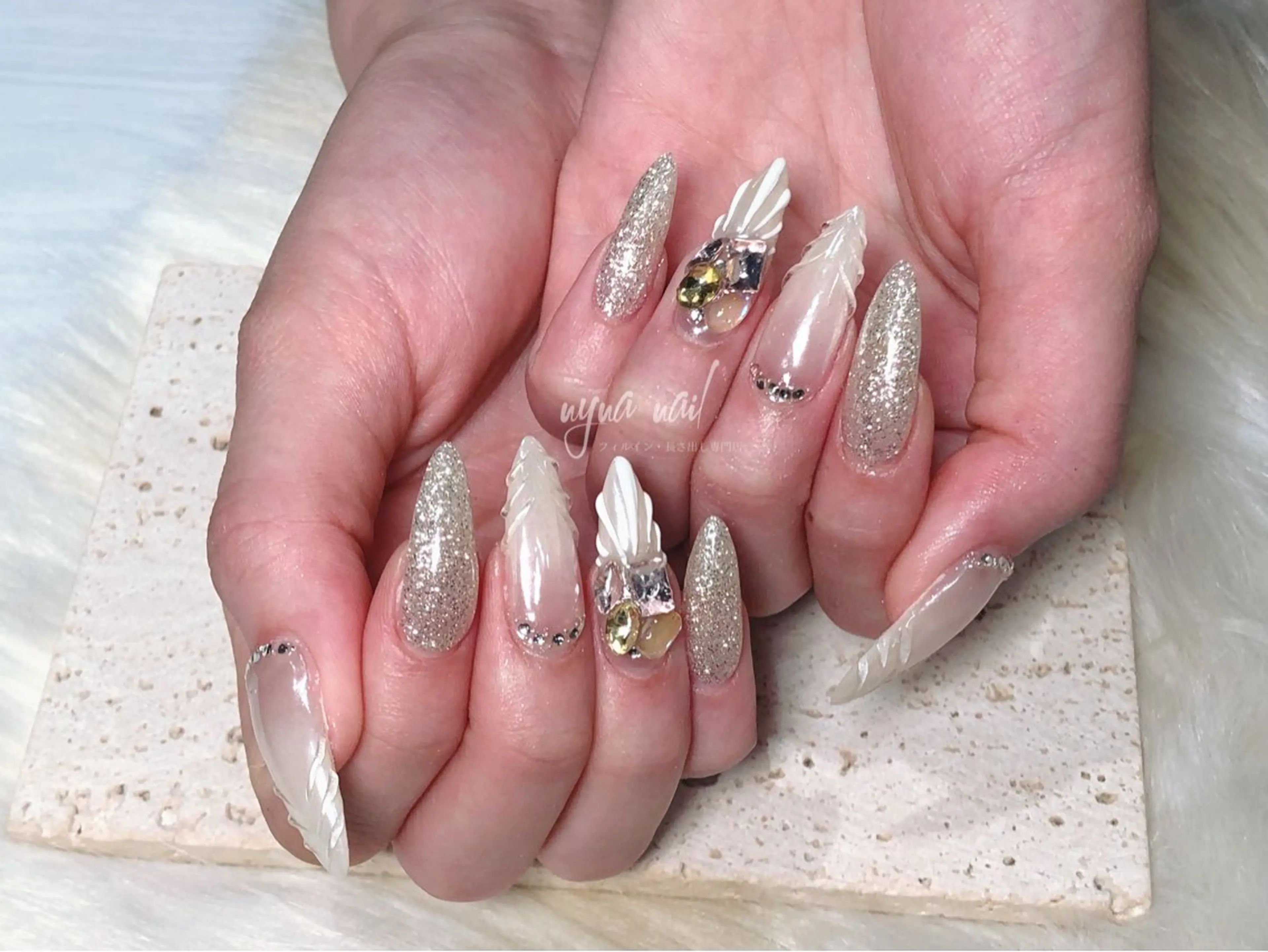 ネイル 長さ出し専門 nynaのネイルデザイン