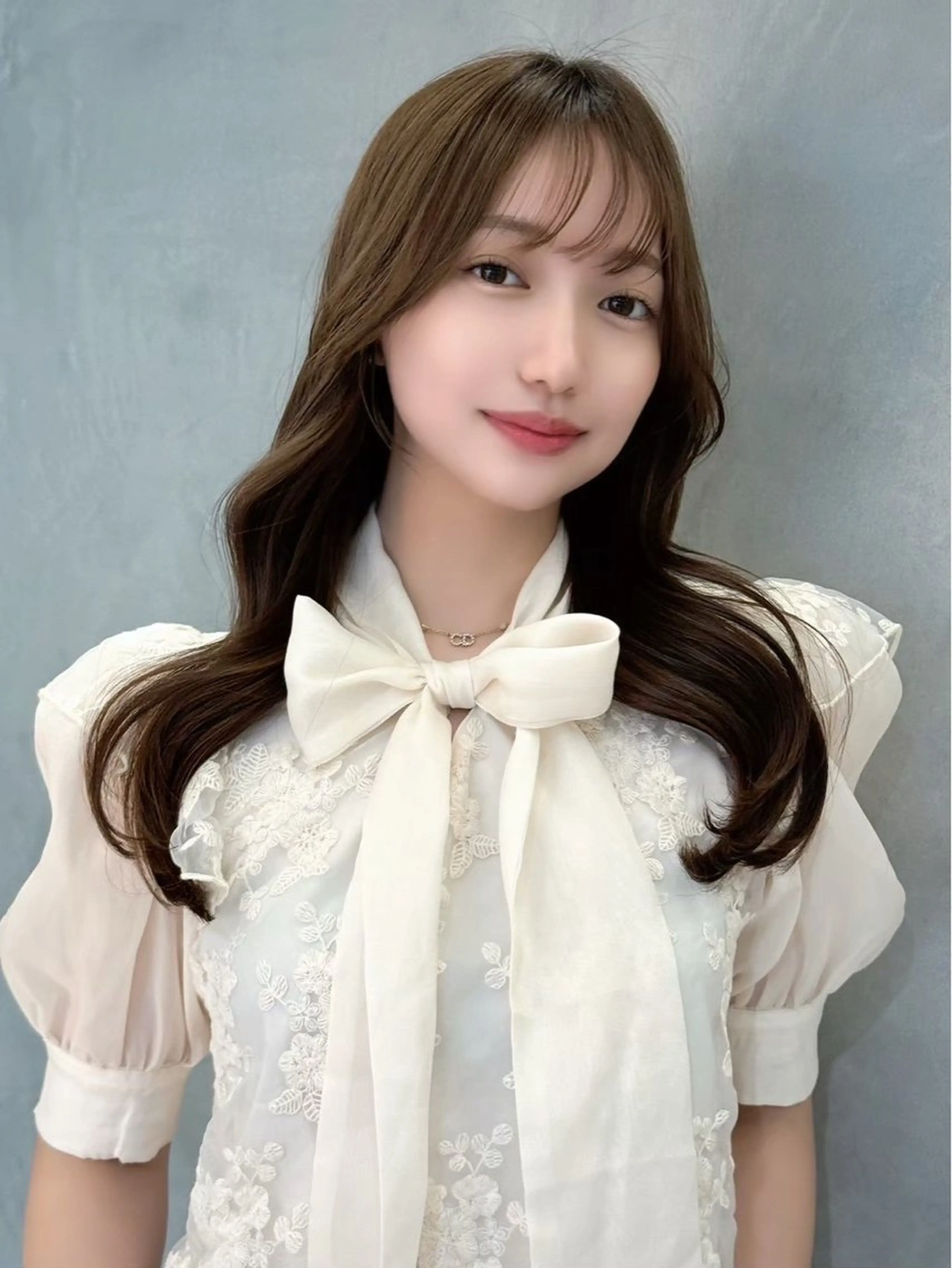 ロング カット ヘアカラー レイヤー/顔周り /ボブ/銀座/サラのヘアスタイル