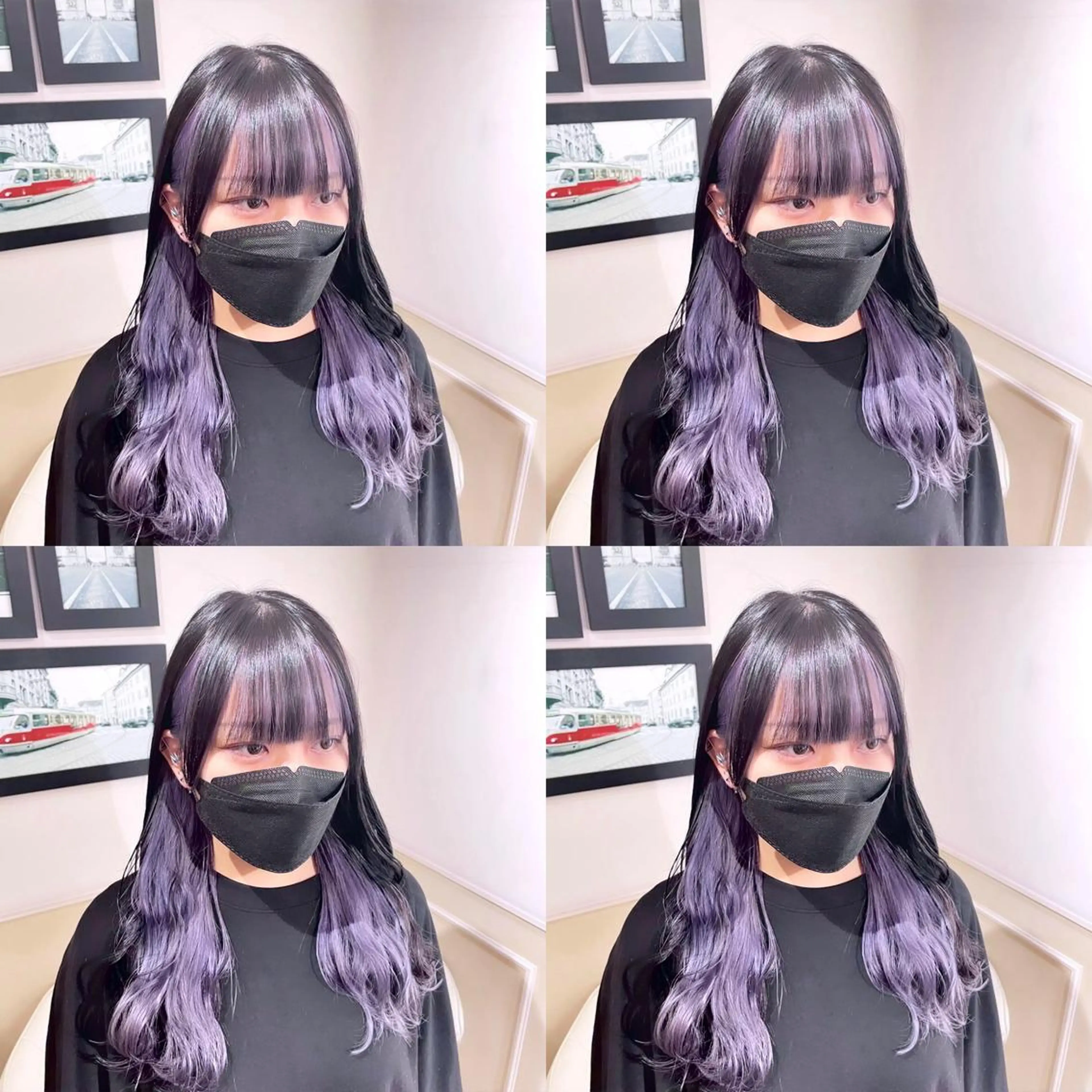 ロング カラー インナーカラー ラベンダーカラー 🌟トップデザイナー 高橋🌟のヘアスタイル