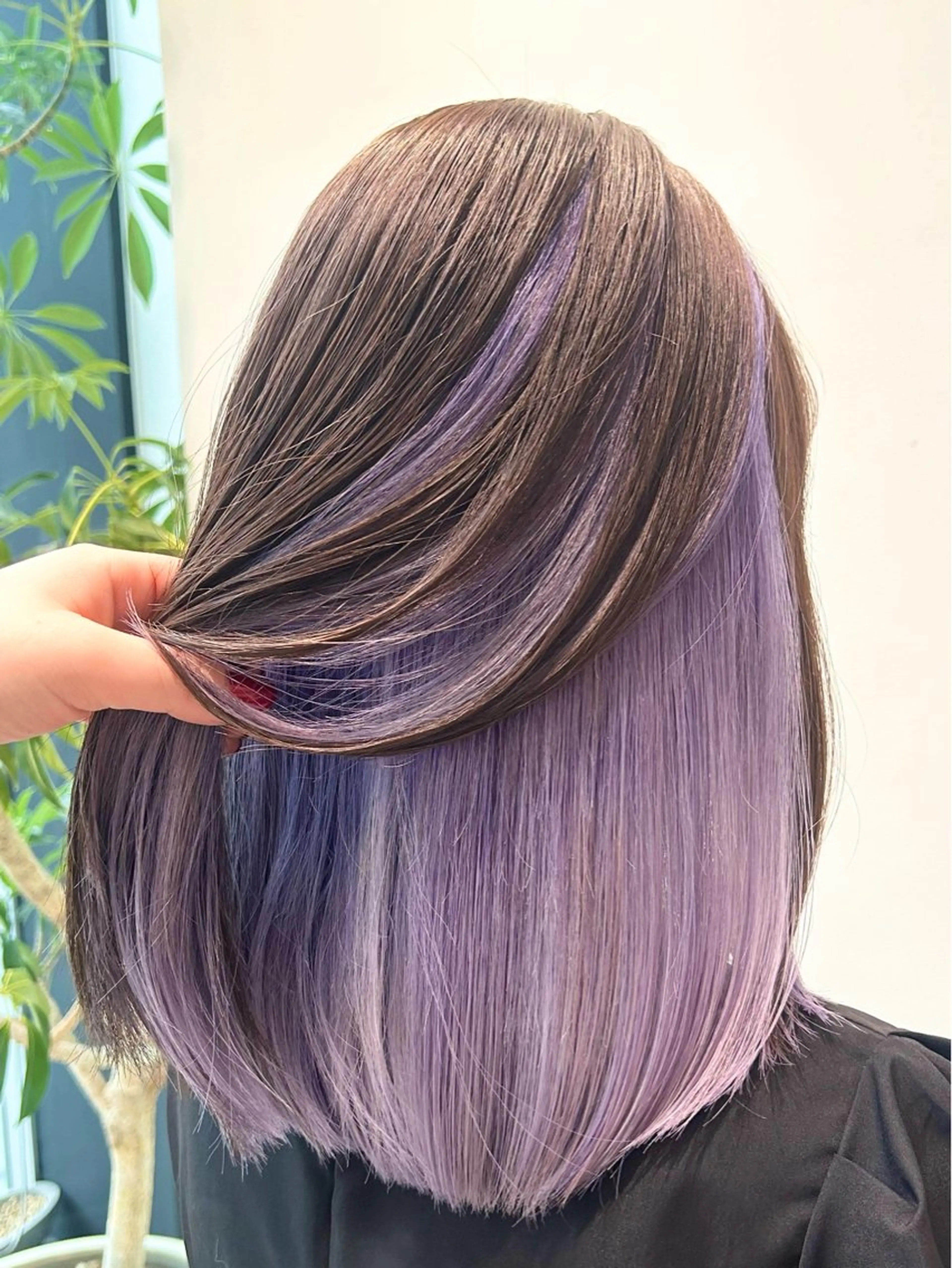 セミロング ヘアカラー 艶カラーリスト 🌈銀座🌈牛込萌香のヘアスタイル