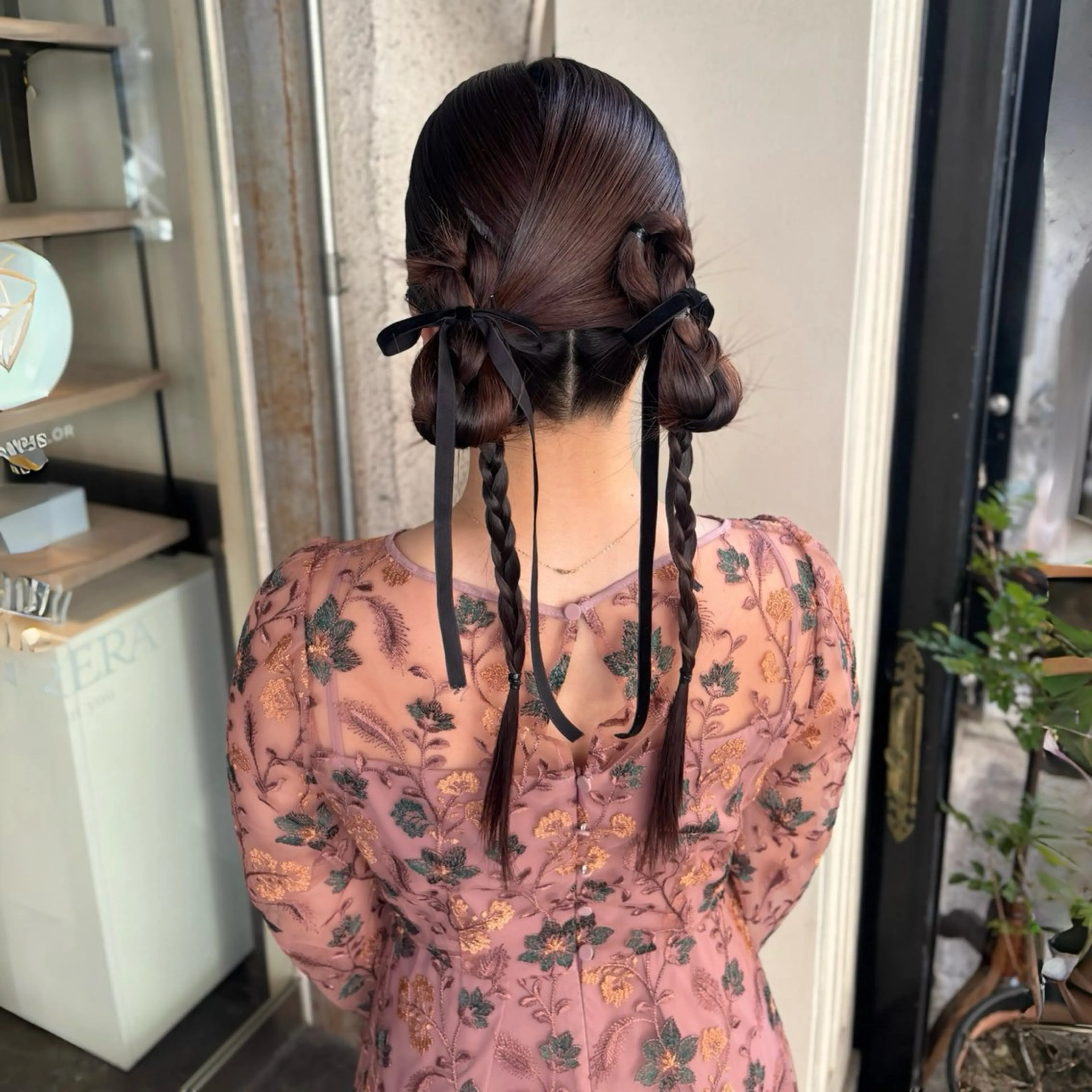 ヘアアレンジ 髪飾り ヘアセット 芦刈 咲来のヘアスタイル