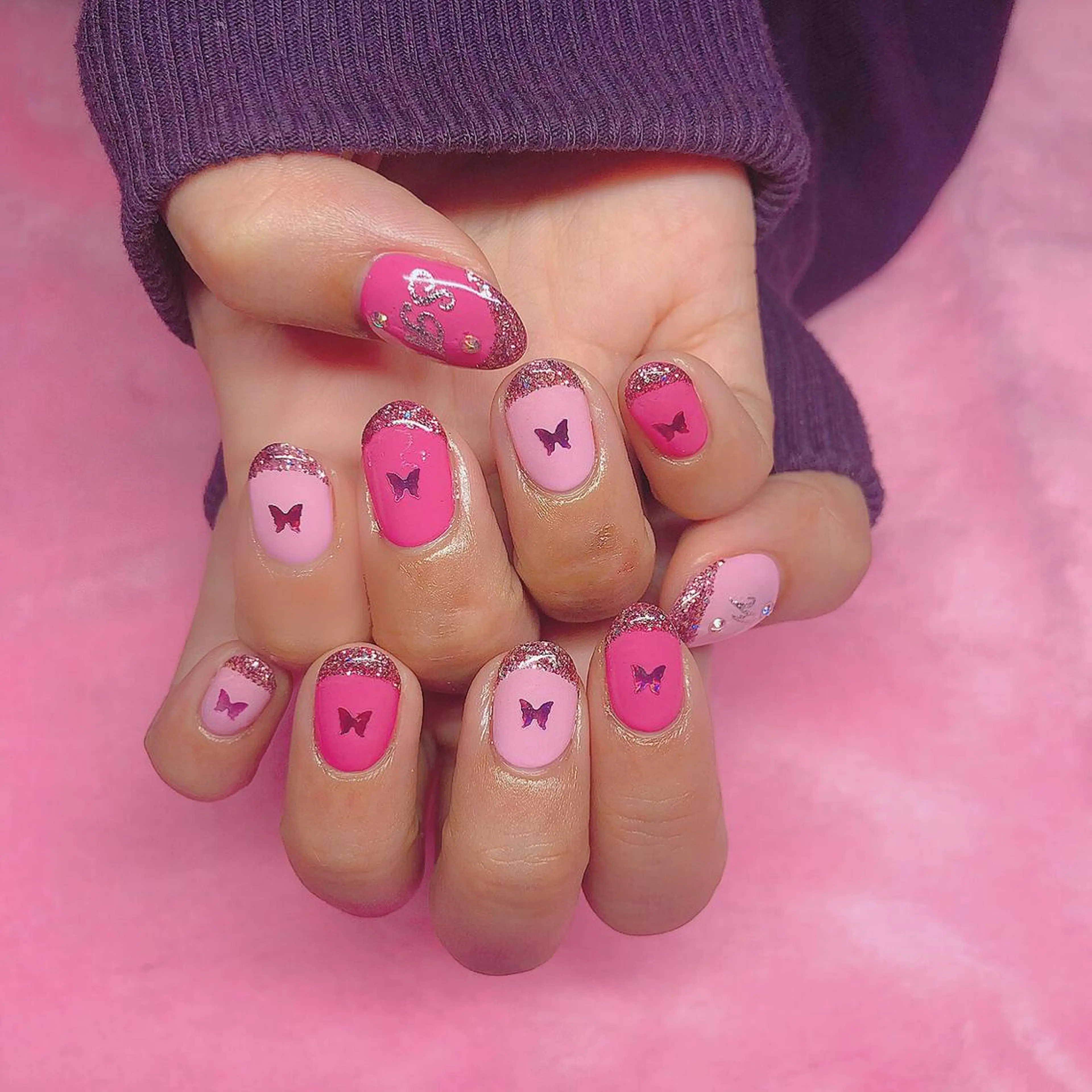 ネイル 持ち込み ハンドネイル フットネイル mi chiのネイルデザイン