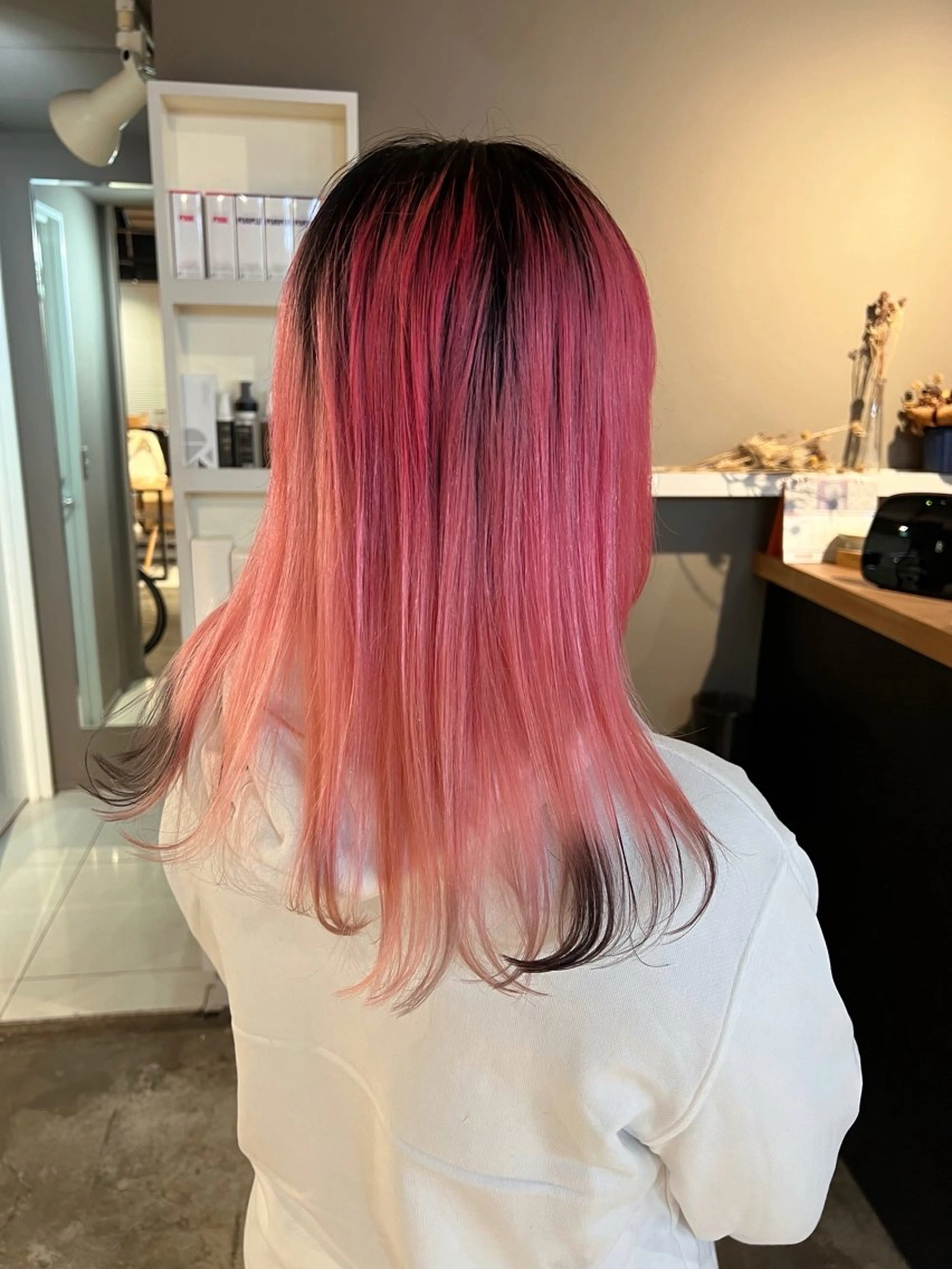 ロング カラー デザインカラー daiki 原宿のヘアスタイル