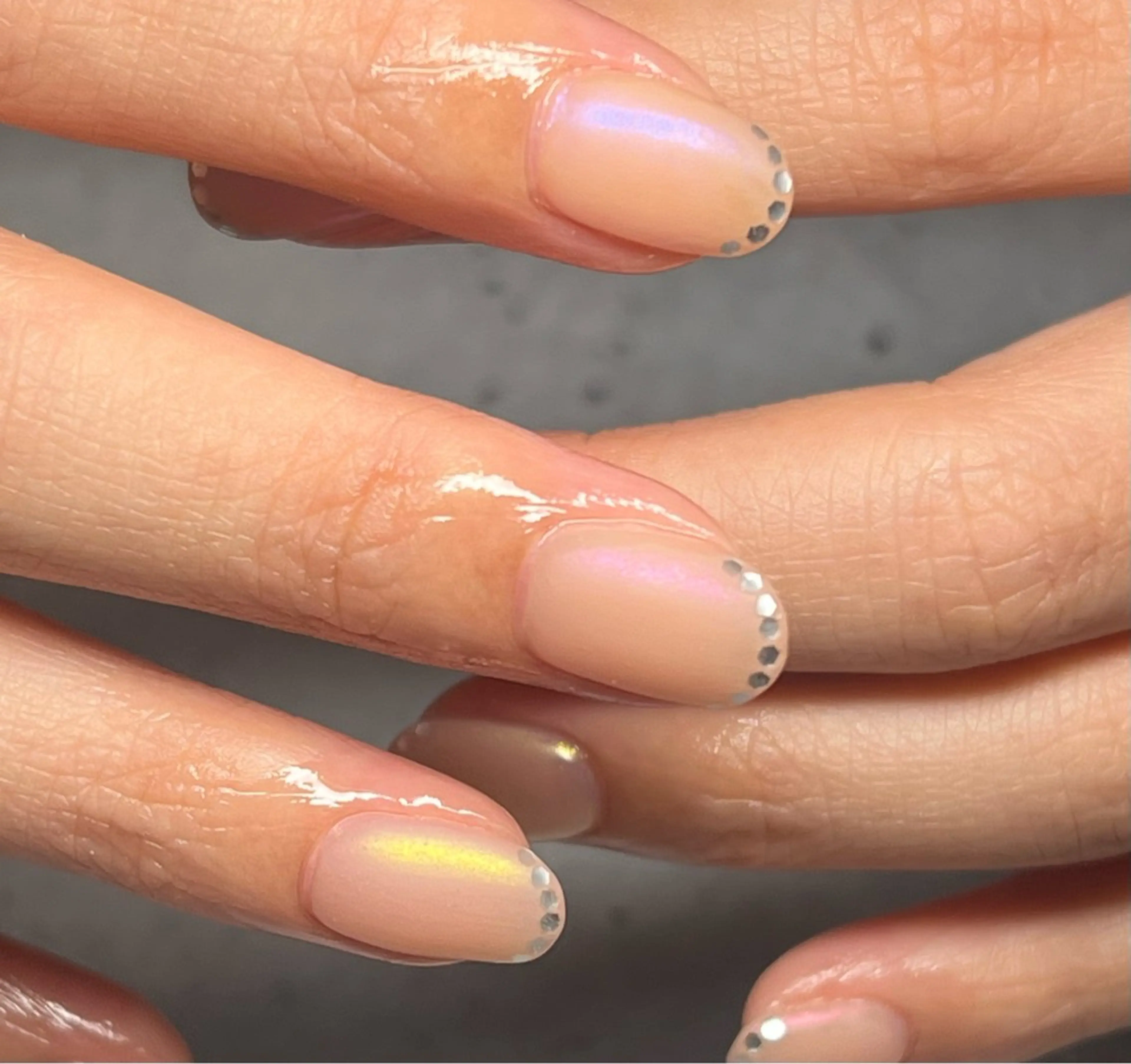 ネイル オーロラネイル フレンチネイル マットネイル nail salon CHEのネイルデザイン