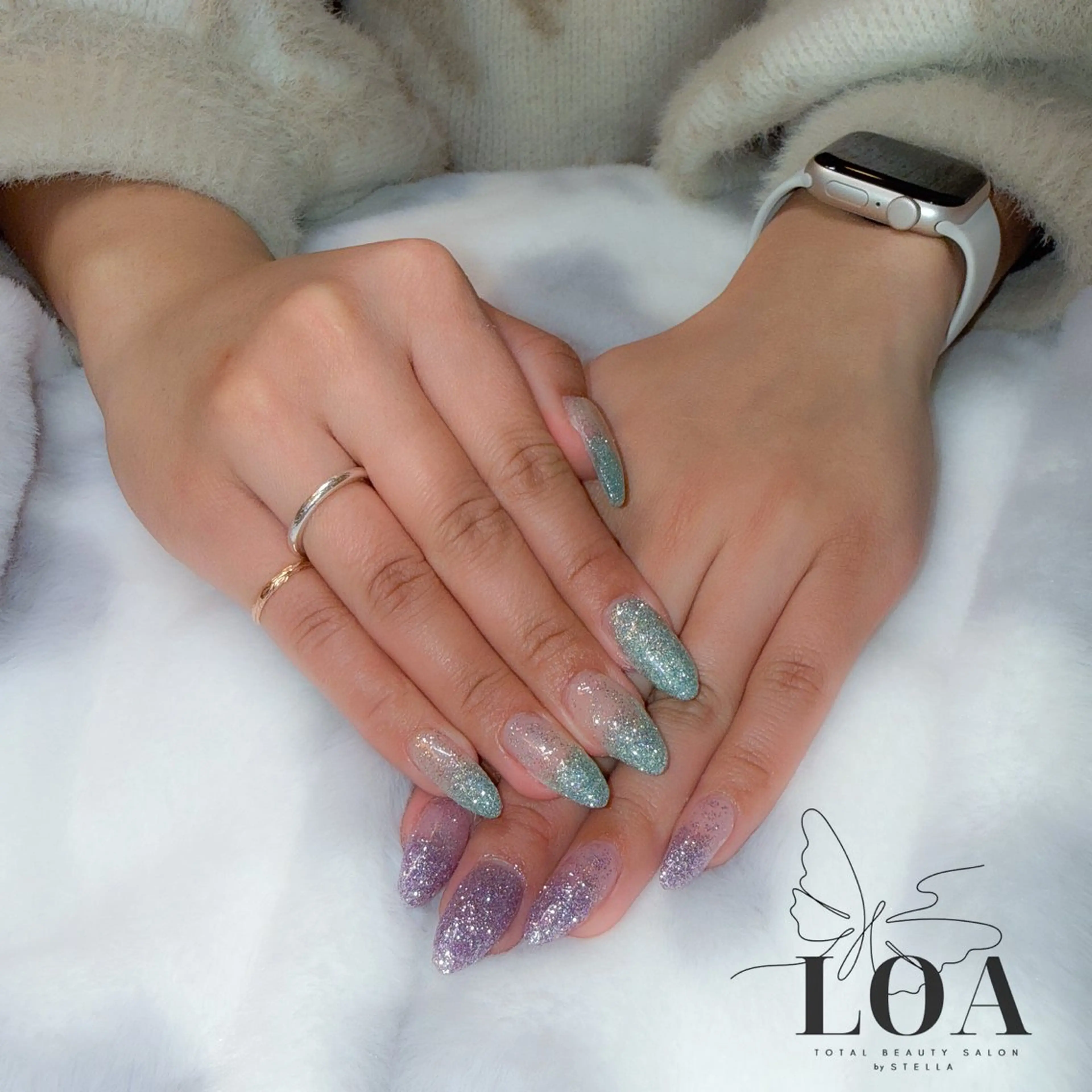 《para gel》 ラメグラデーション💖✦の写真