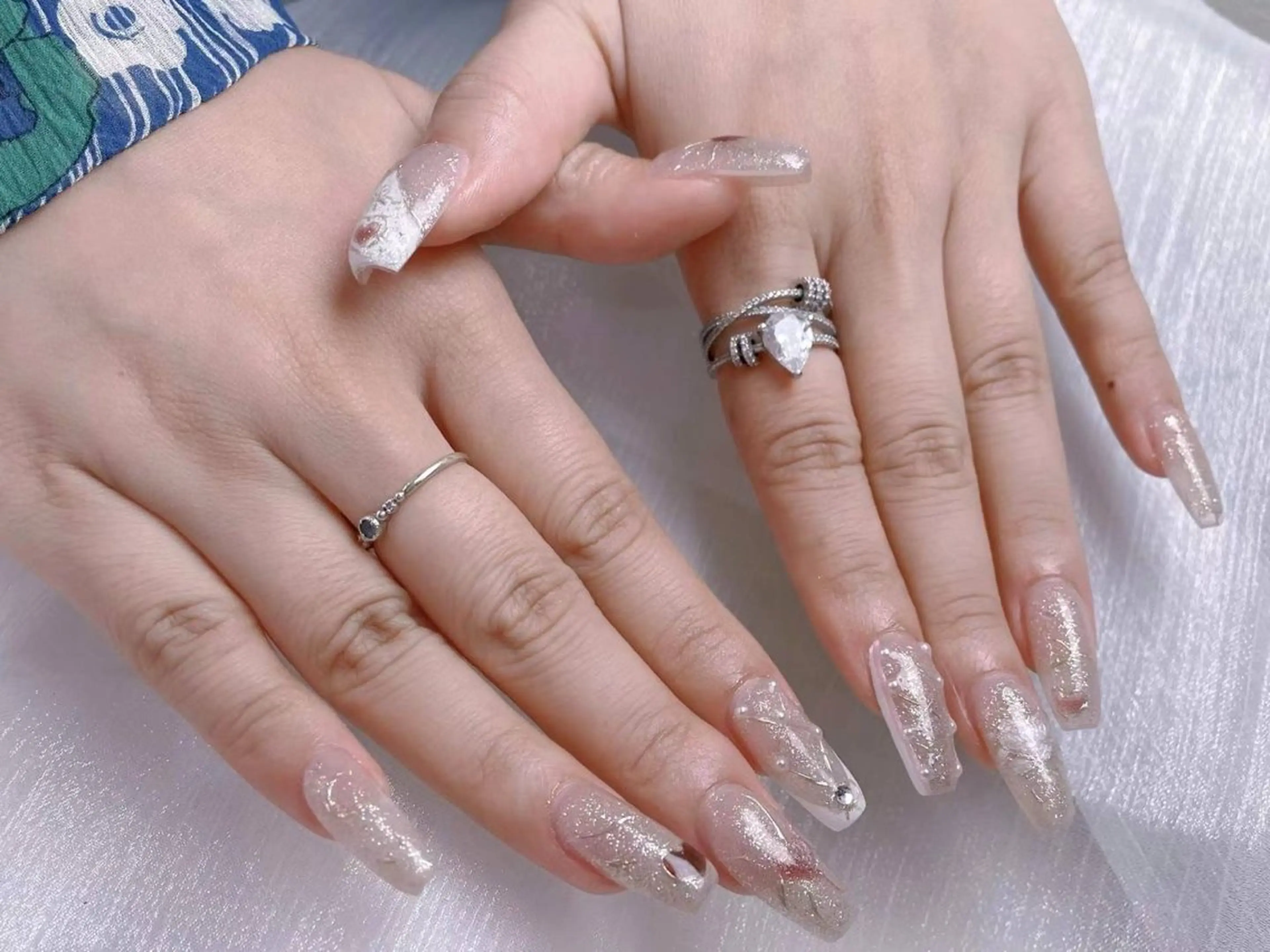 ネイル アートネイル フラワーネイル フットネイル ジェルネイル ラメ(グリッター) Babarla nailのネイルデザイン