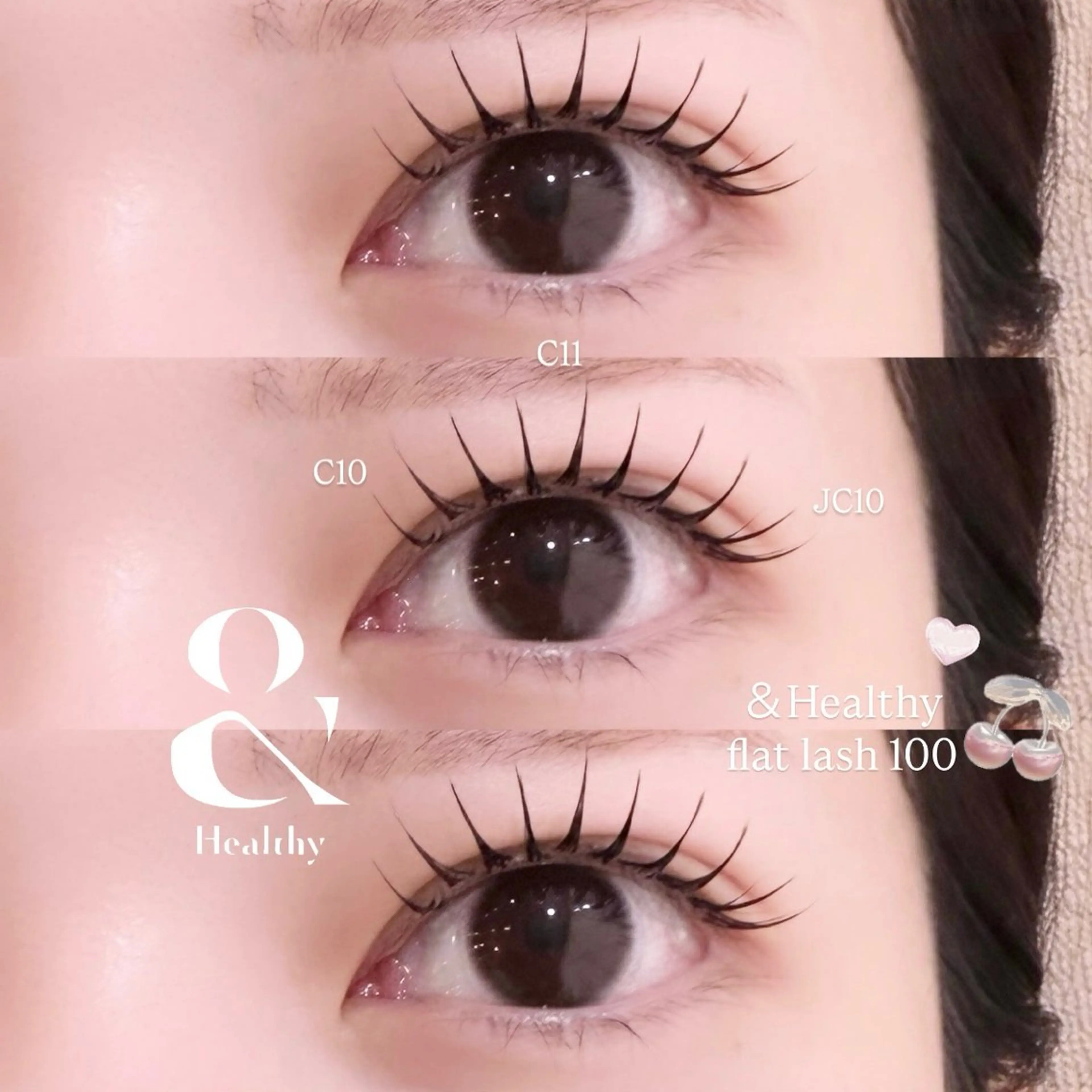 マツエク・マツパ フラットラッシュ マツエク 千島 里歩のマツエク・マツパデザイン