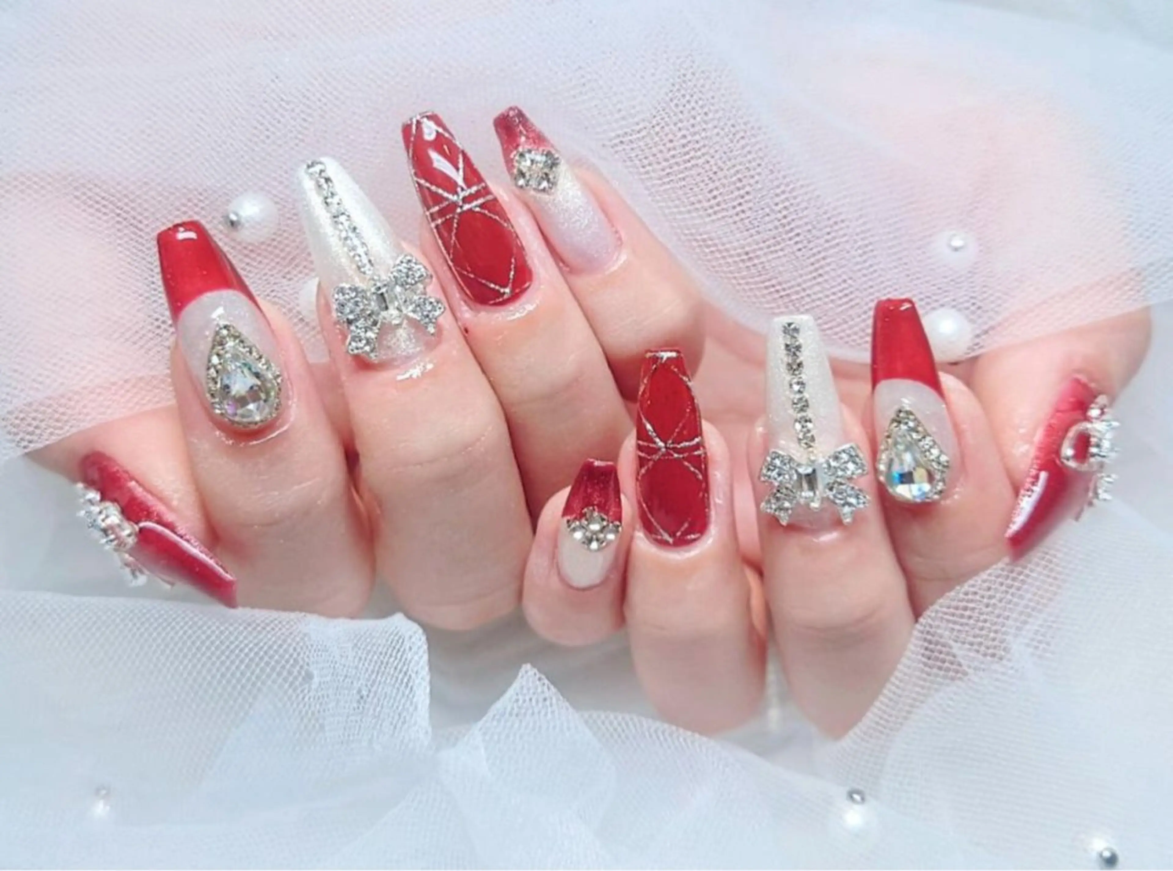 ネイル ETERNA Nail 銀座店【パラジェル/フィルイン/チップ長さだし/マグネット/ニュアンス】所属・ア カリのネイルデザイン