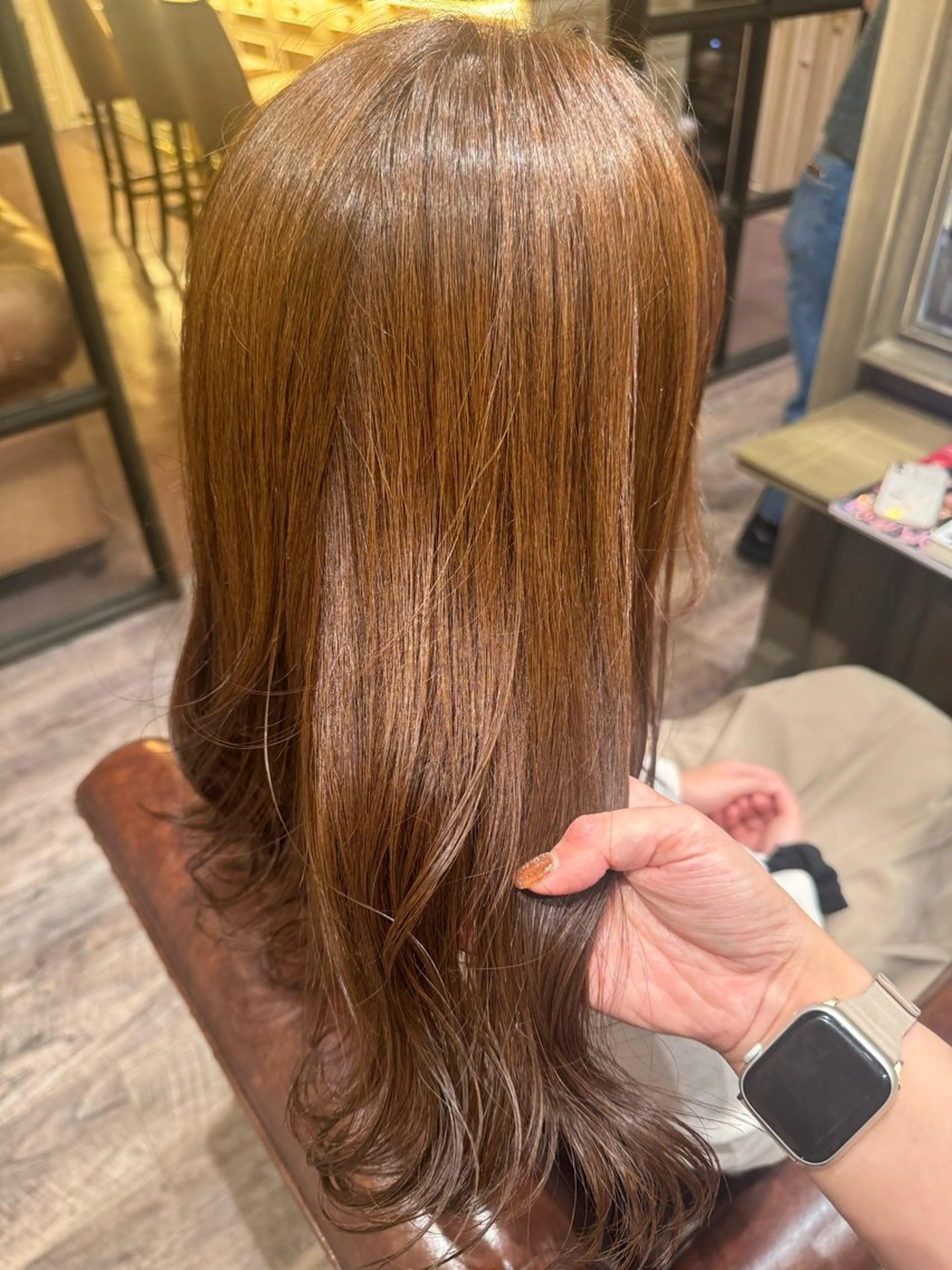 セミロング カラー ヘアアレンジ 野口 菜緒のヘアスタイル