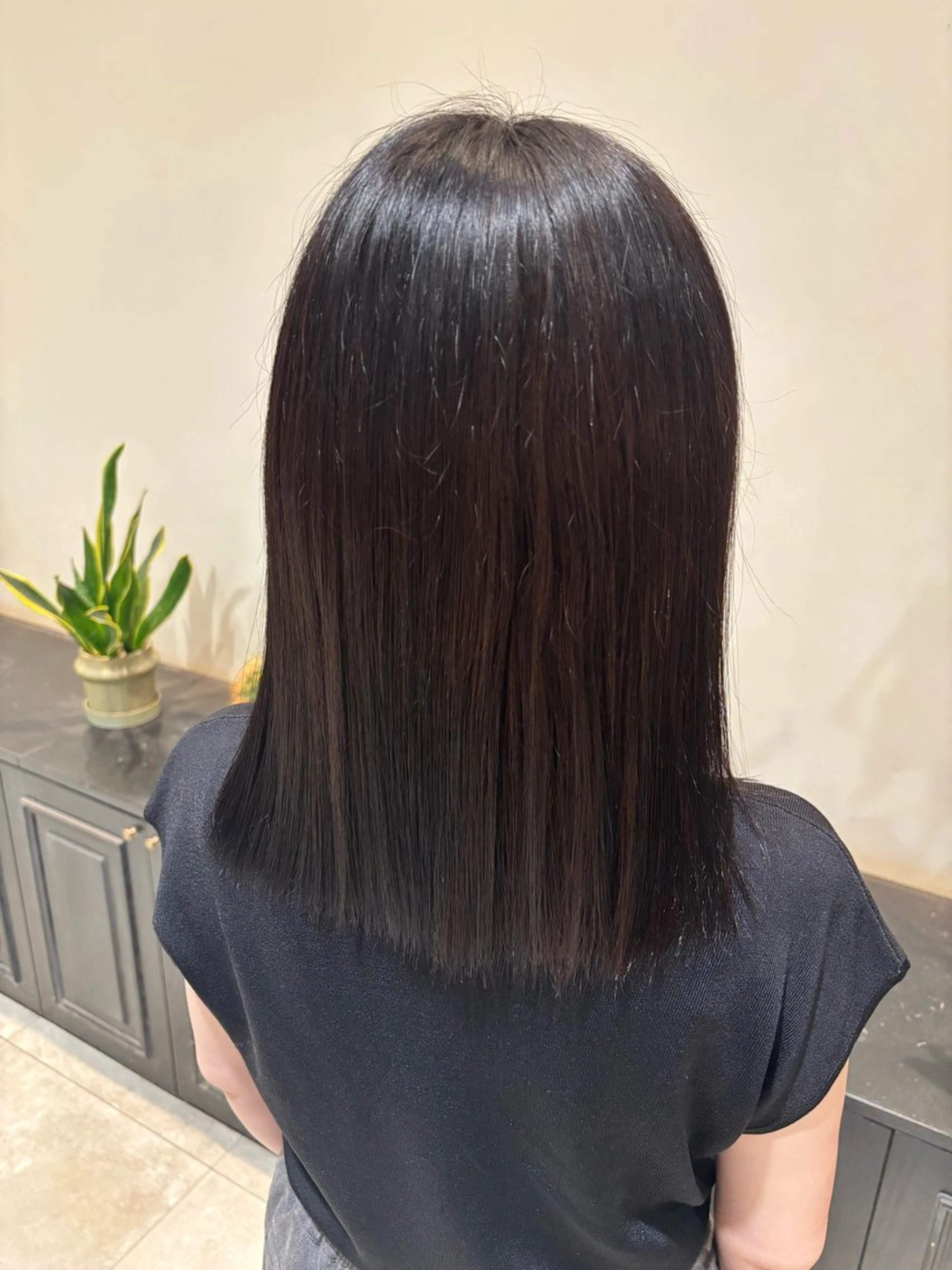 セミロング 永田 幸枝のヘアスタイル