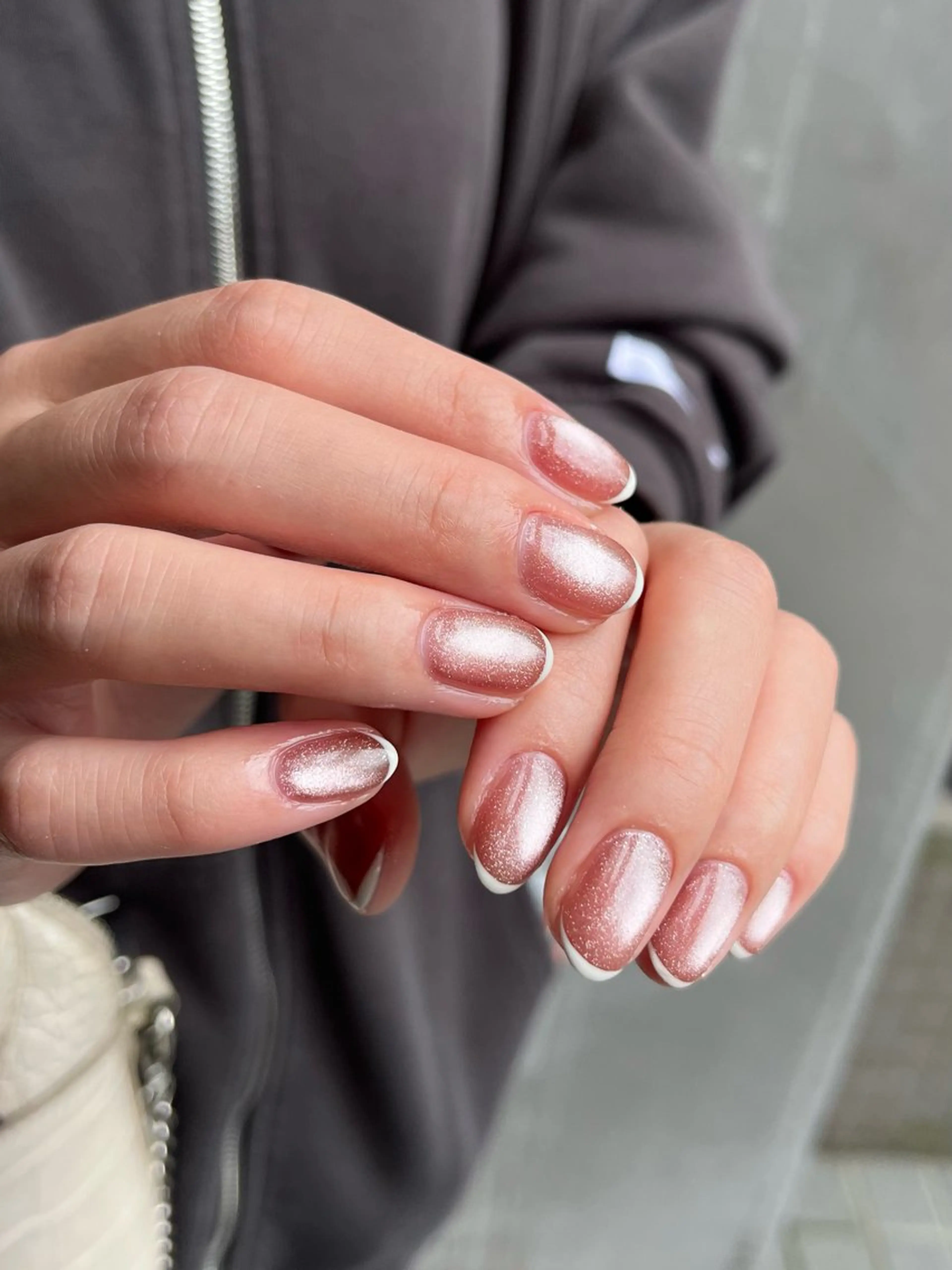 ネイル オーロラネイル チークネイル ハート マグネットネイル ミラーネイル ハンドネイル 🫧OPELIA NAIL渋谷🫧のネイルデザイン