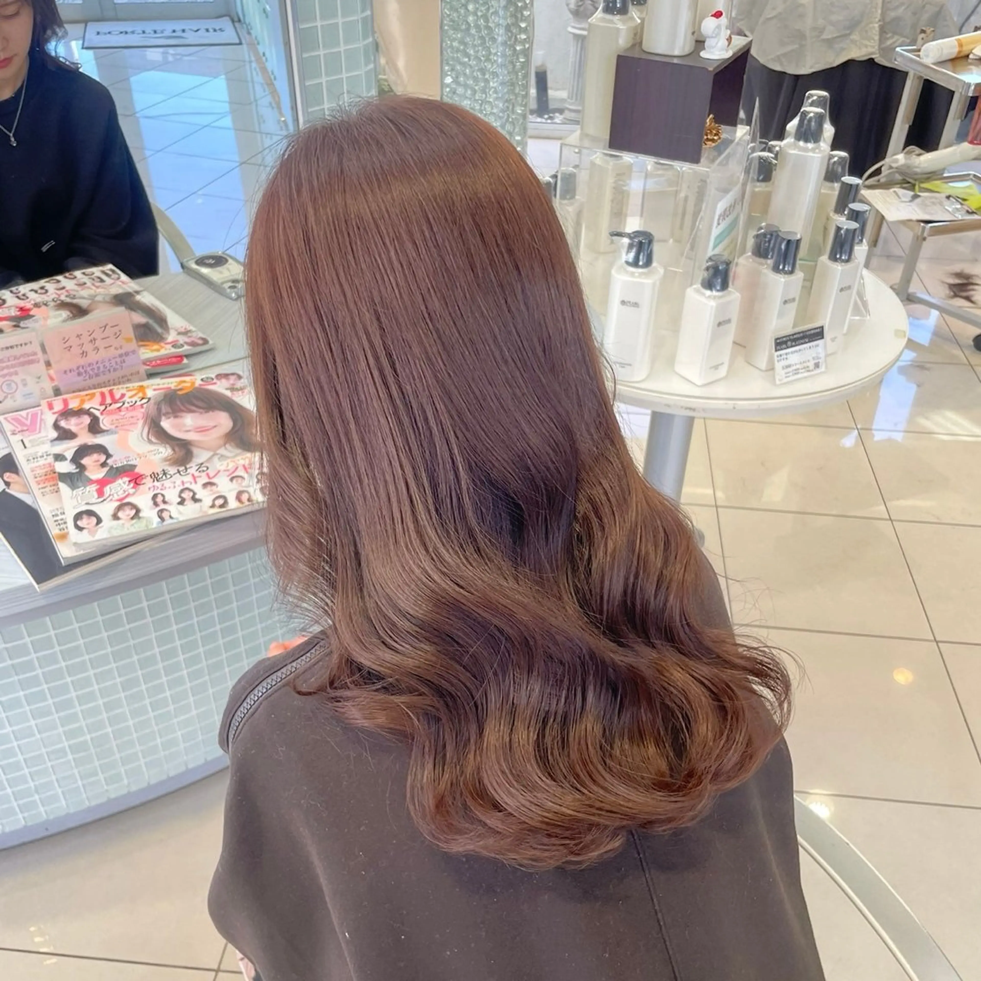 ロング カラー 透明感カラー トリートメント 艶カラー/縮毛矯正 /𝐒𝐚𝐤𝐢のヘアスタイル