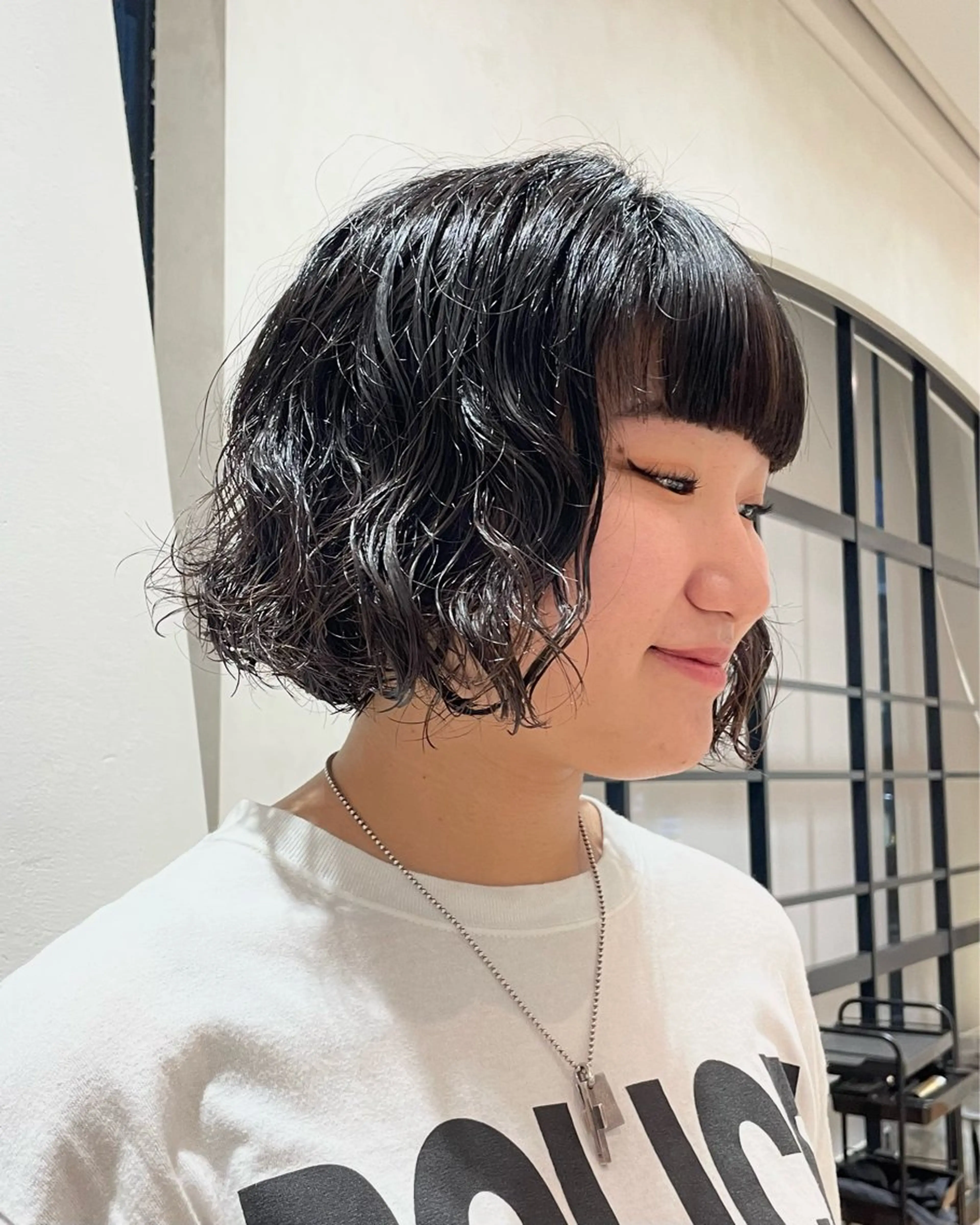 ショート パーマ カット パーマ ELLE salon サエのヘアスタイル