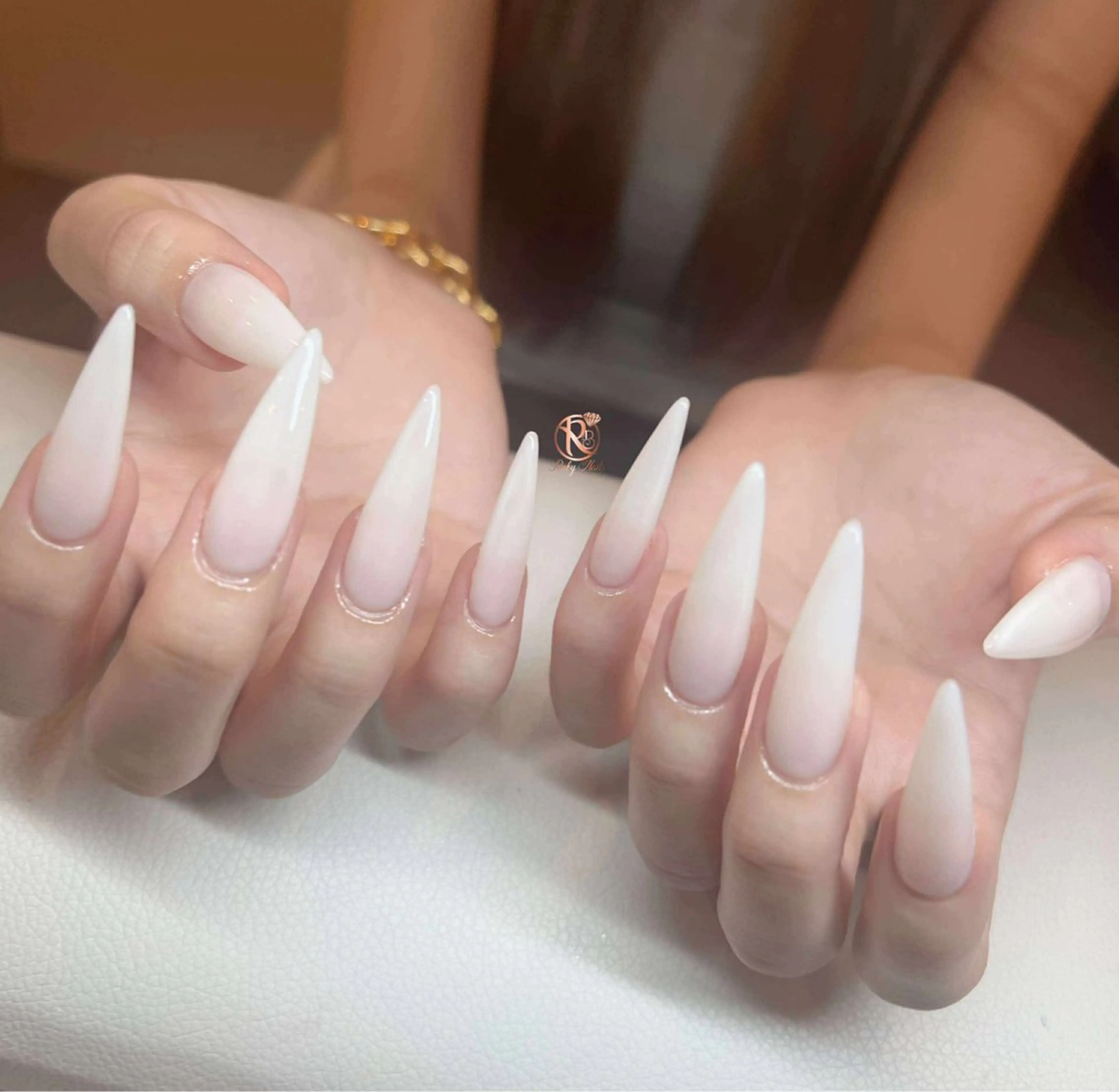 ワンカラー、シンプルネイル　¥4000の写真