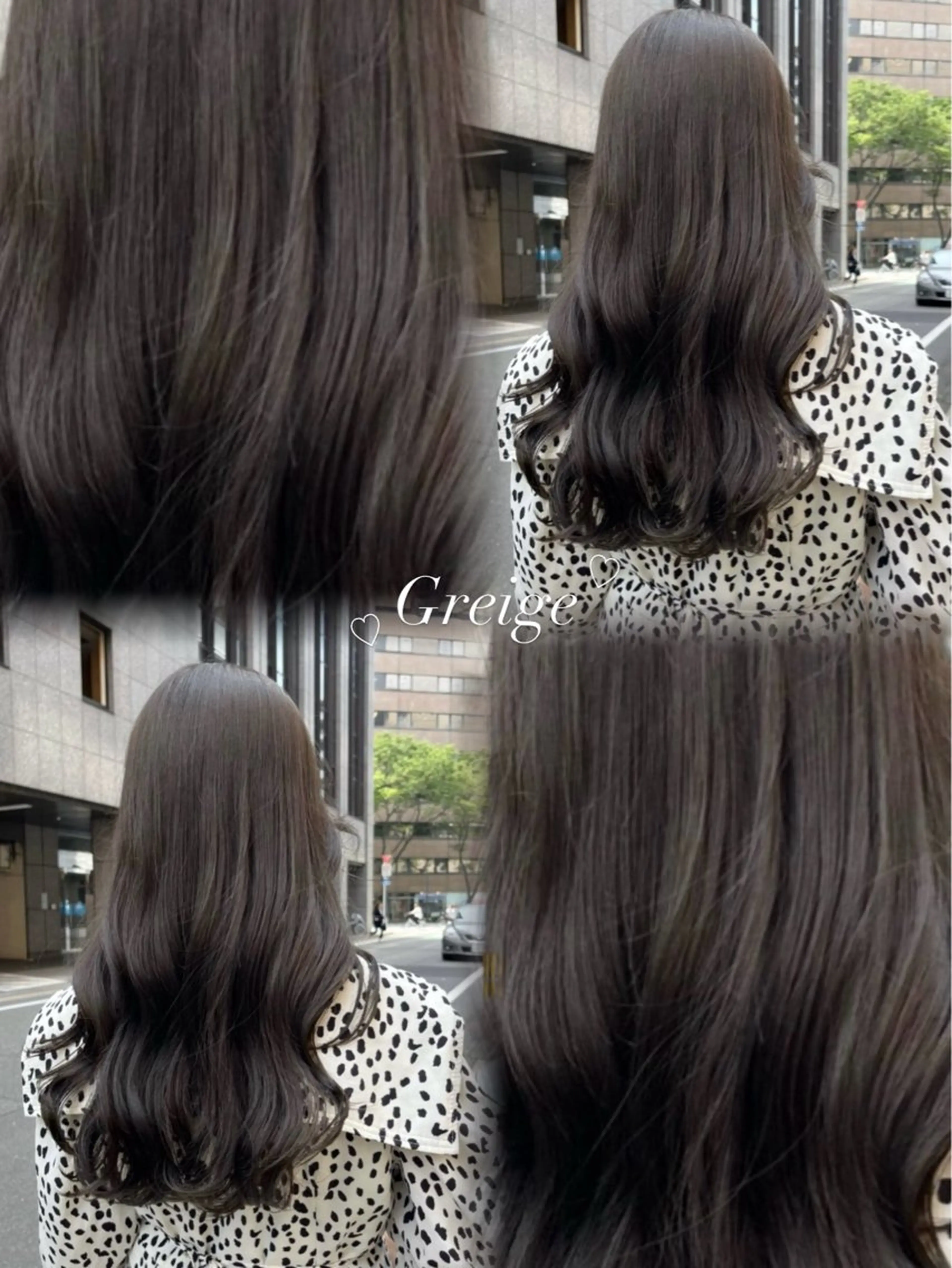 カラー ヘアカラー さわ/博多/ ベージュ/ハイトーンのヘアスタイル