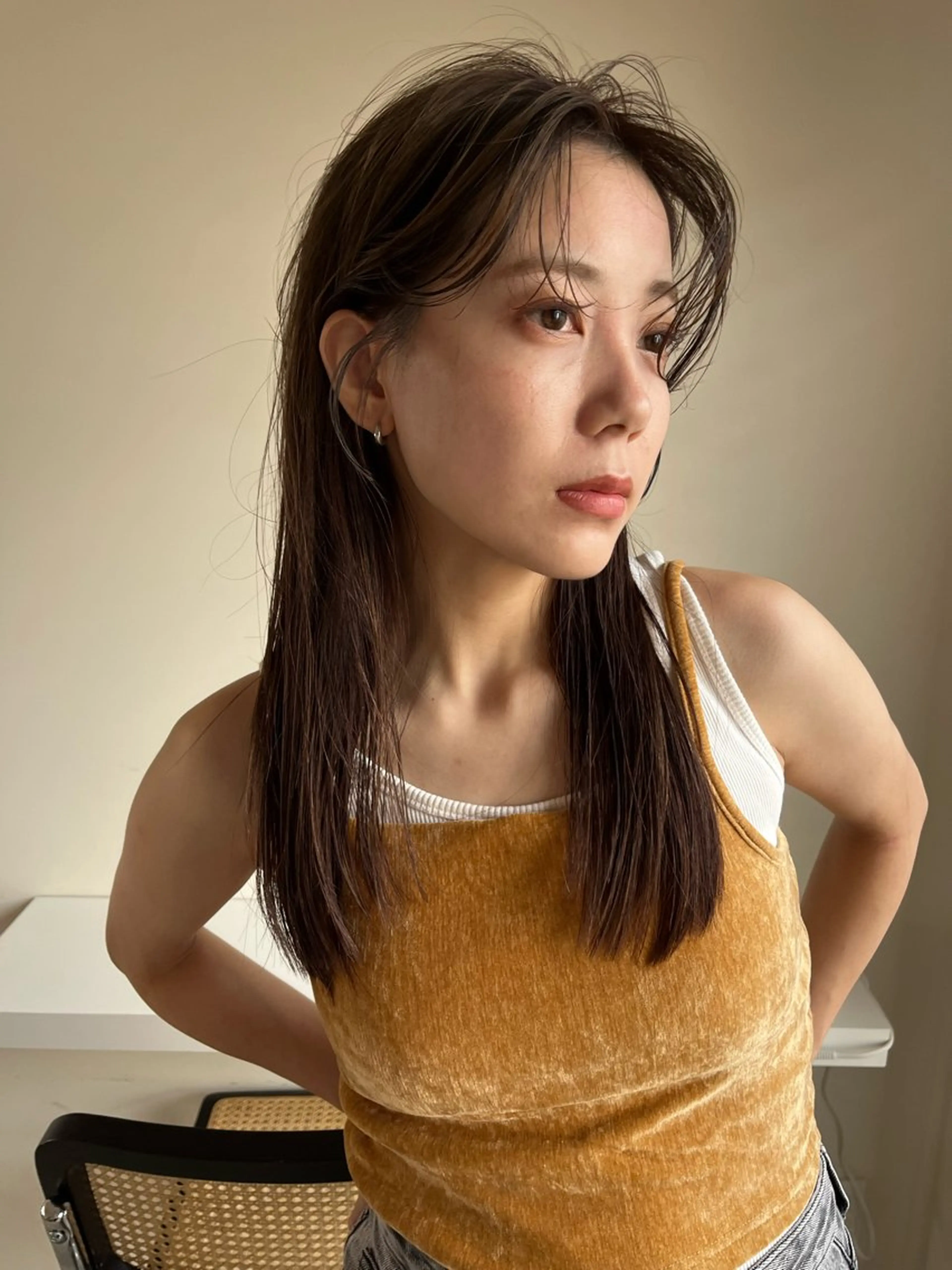 ミディアム カラー GO TODAY シェアサロン 表参道Flos店所属・nishi fuyumiのヘアスタイル