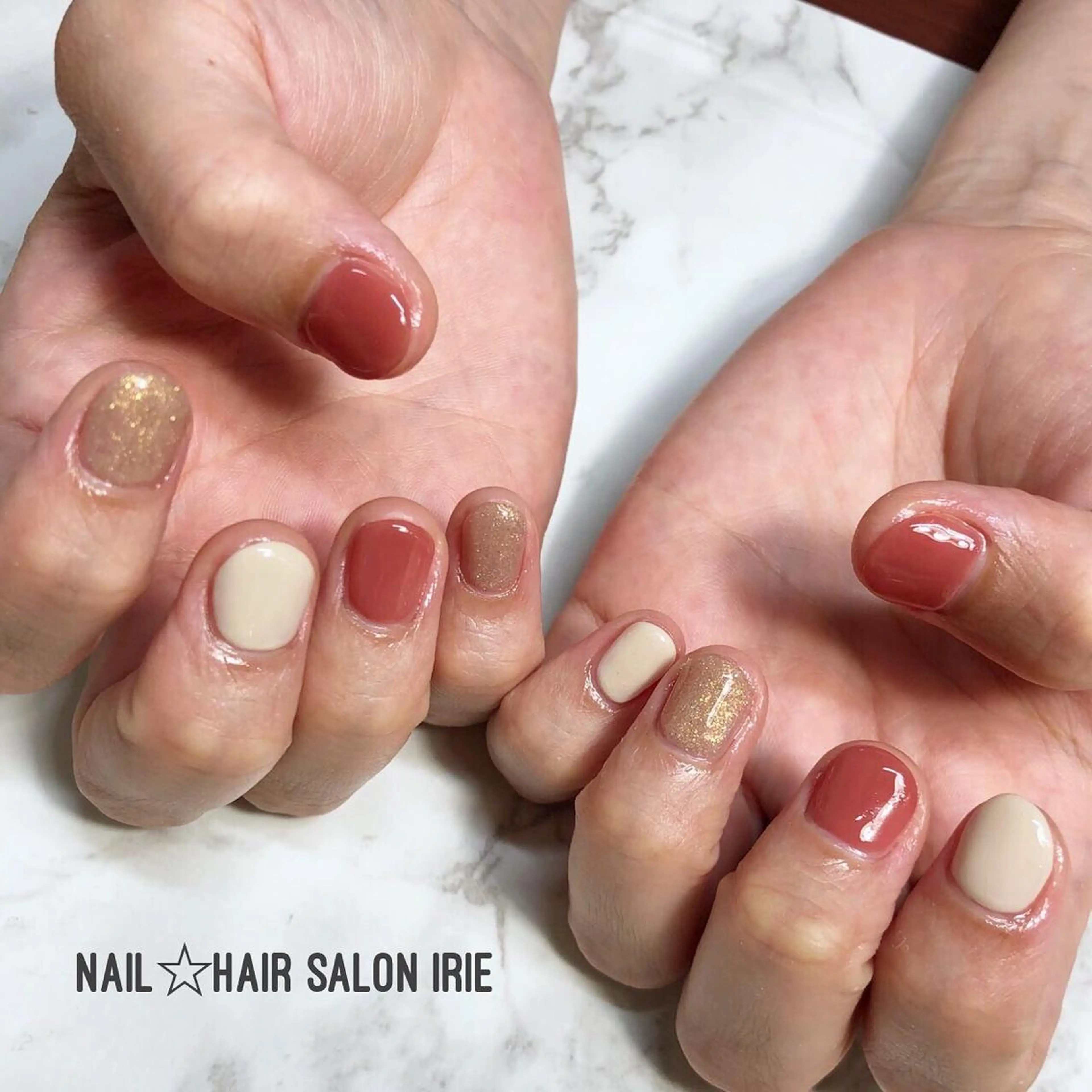 ネイル ハンドネイル ハンドケア Hair salon Irie所属・與儀 知佳のネイルデザイン