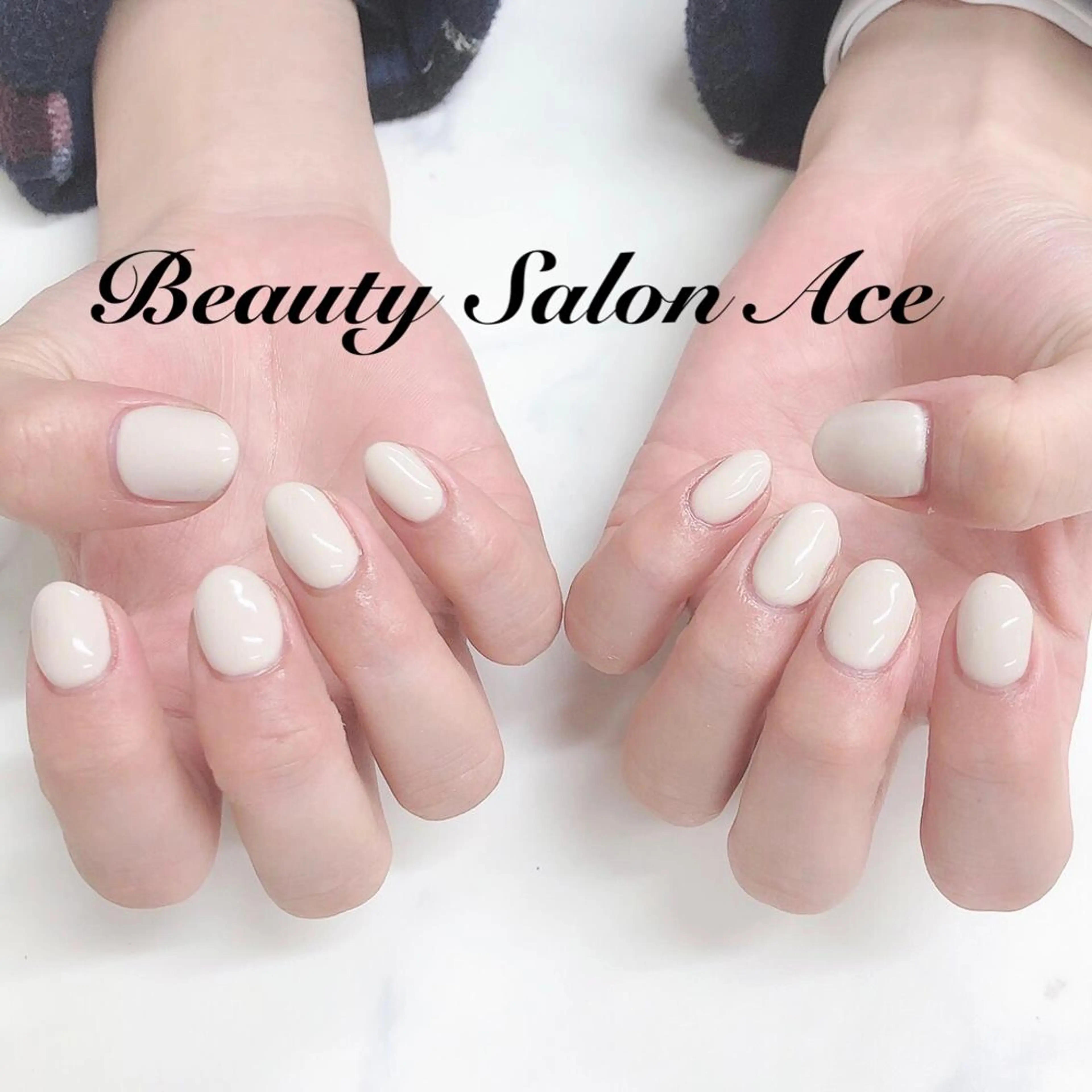 ネイル アートネイル 長さ出し ジェルネイル メンズネイル ワンカラーネイル Beauty Salon Ace（ネイルサロン　エース）所属・池袋フィルイン Ace♡長さだしのネイルデザイン