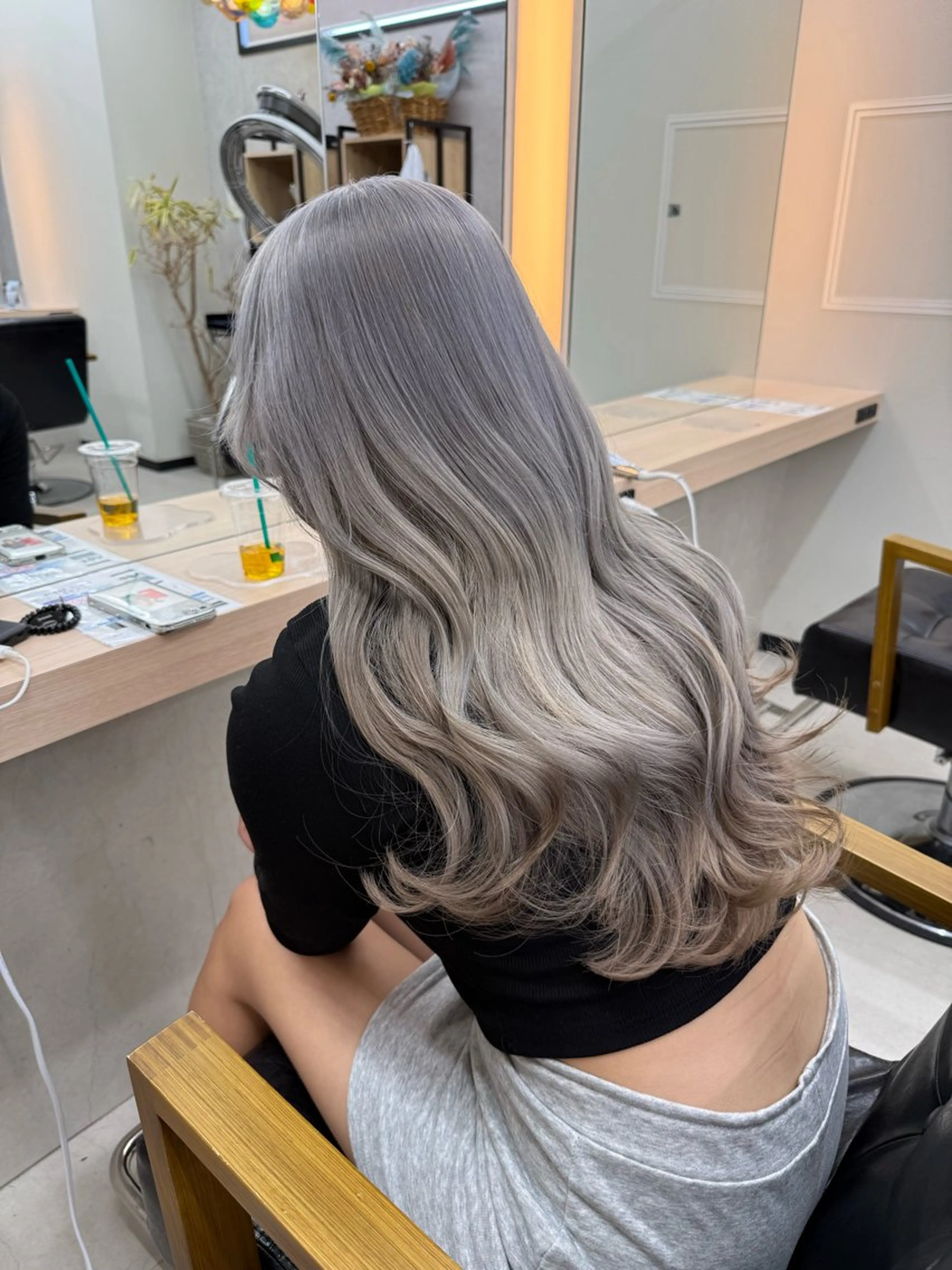 ロング カラー ヘアカラー トリートメント 𝐑𝐲𝐮𝐤𝐢 【店長】ALEAPのヘアスタイル